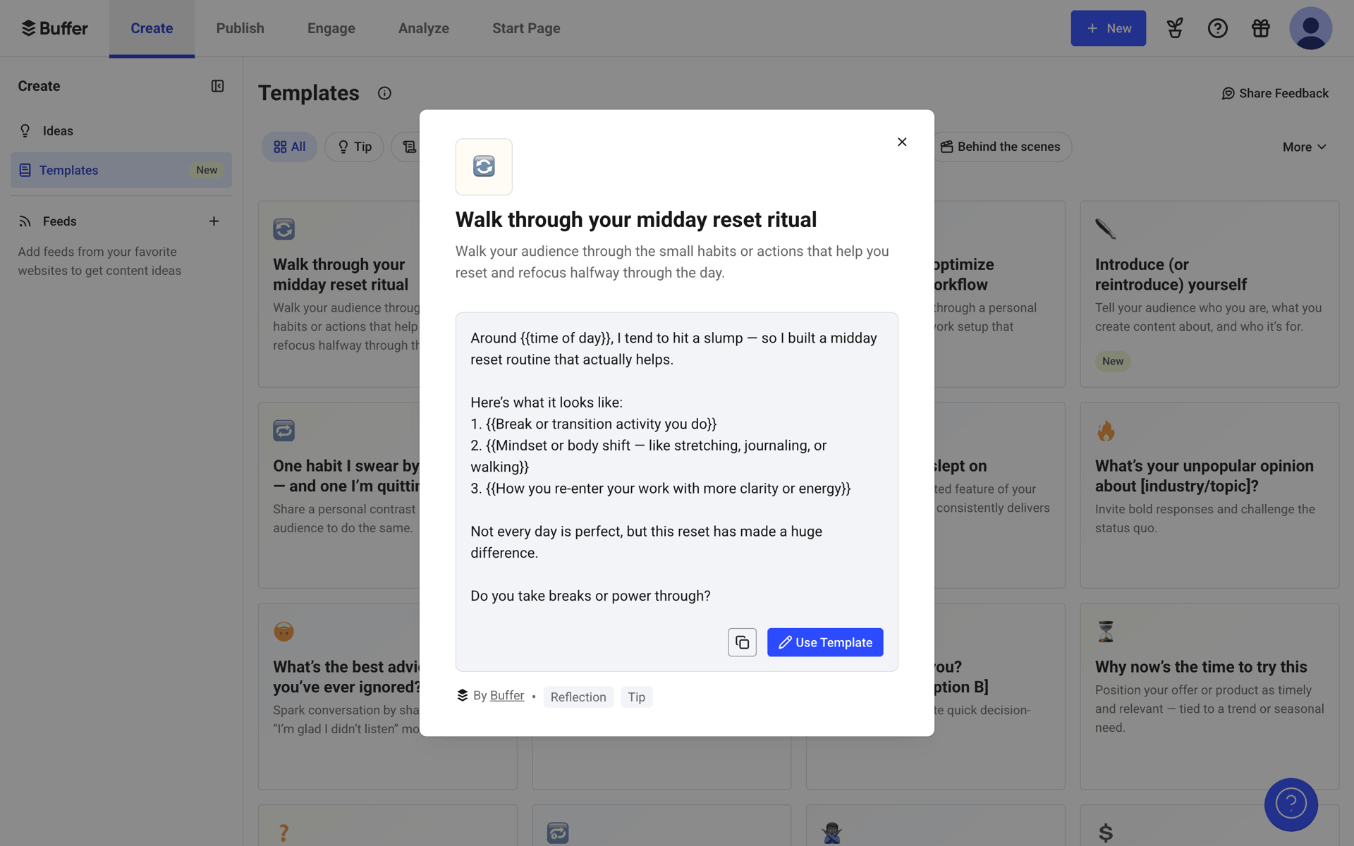 Buffer Web Business interface screenshot 18