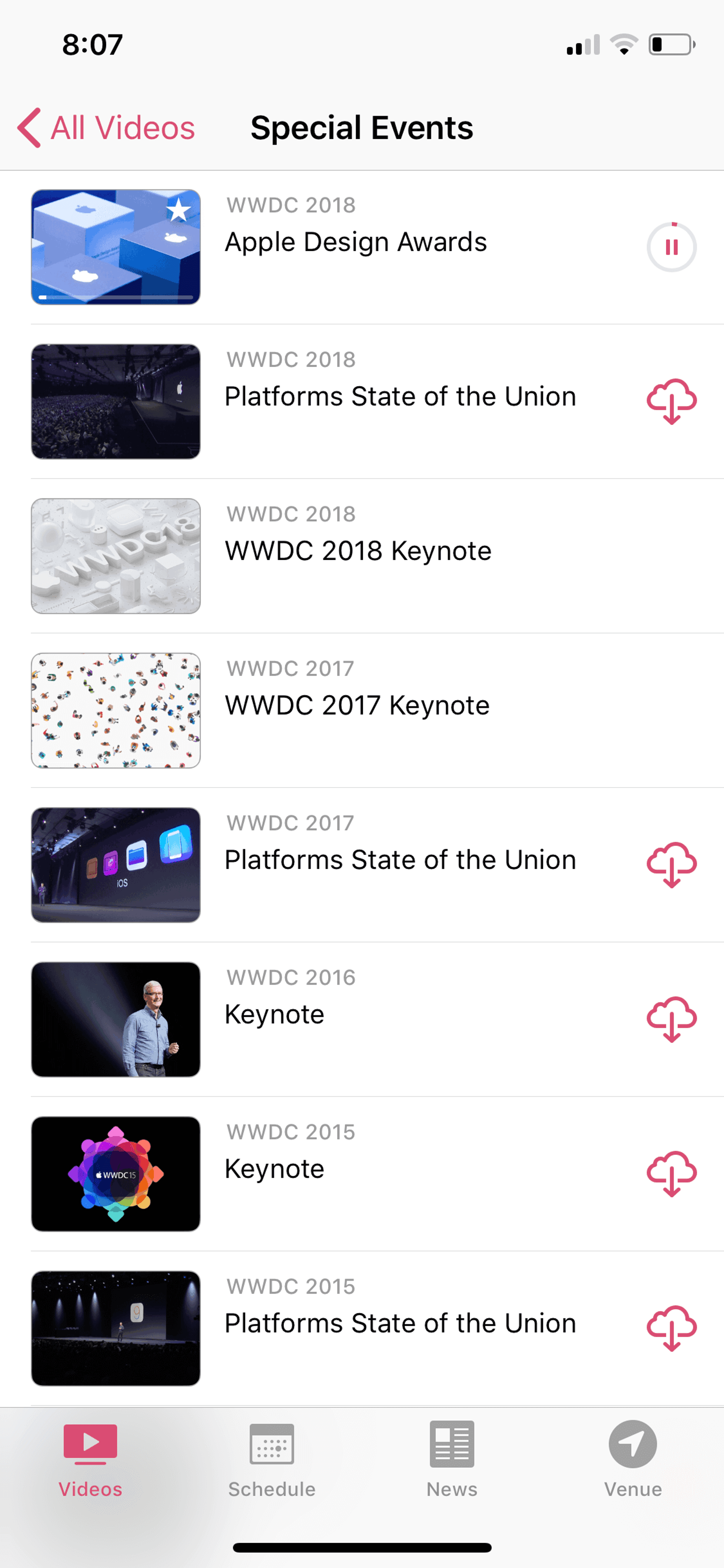 WWDC iOS Reference interface screenshot 11