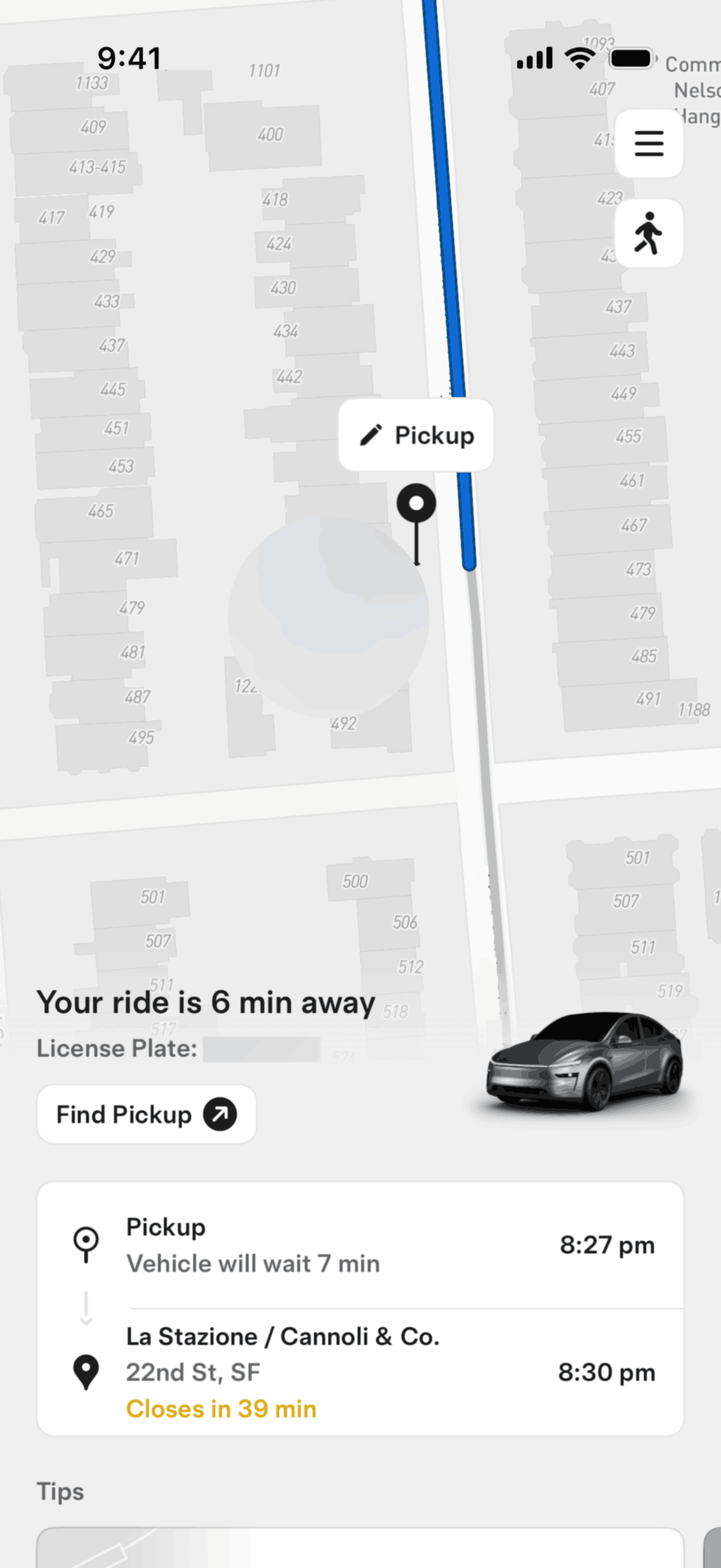 Tesla Robotaxi iOS Travel & Transportation interface screenshot 6
