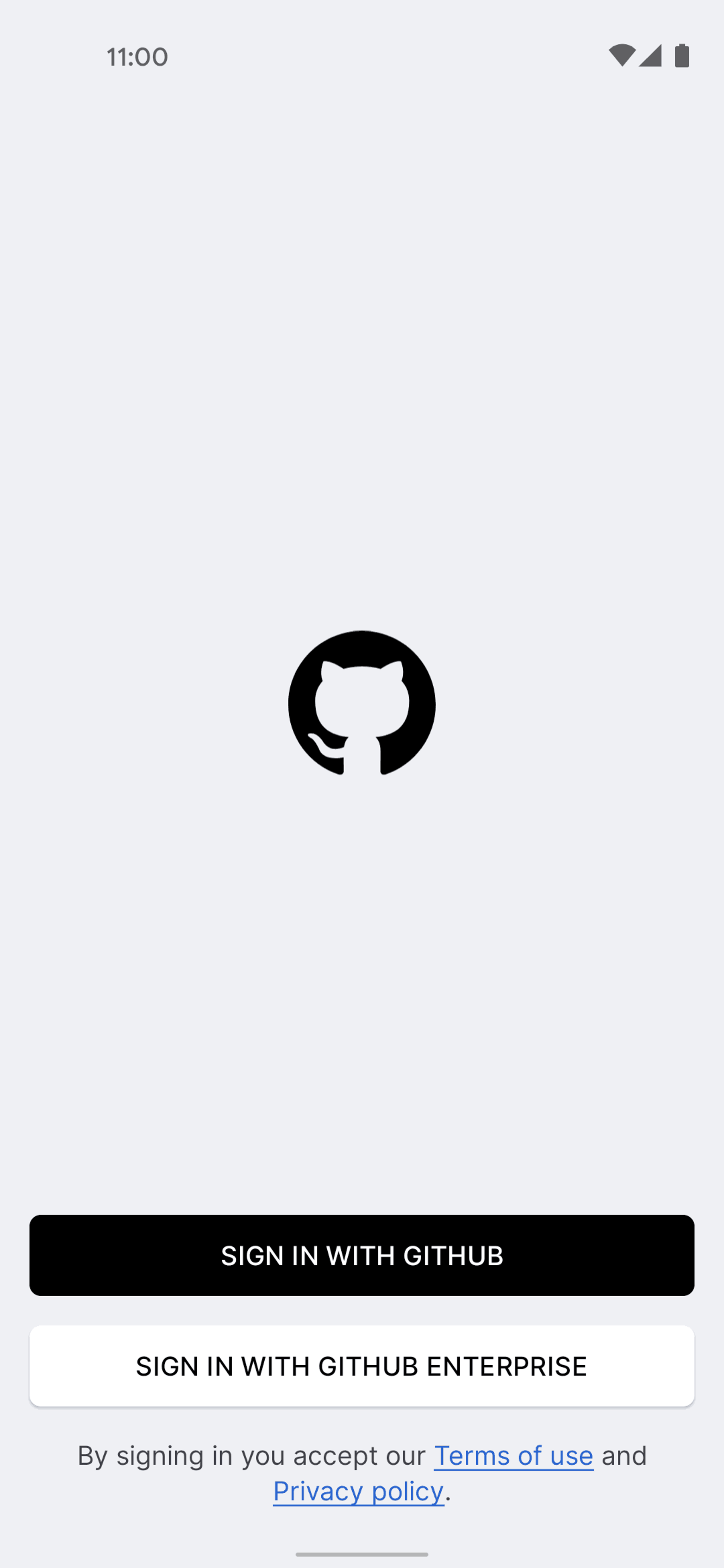GitHub Android Developer Tools interface screenshot 1