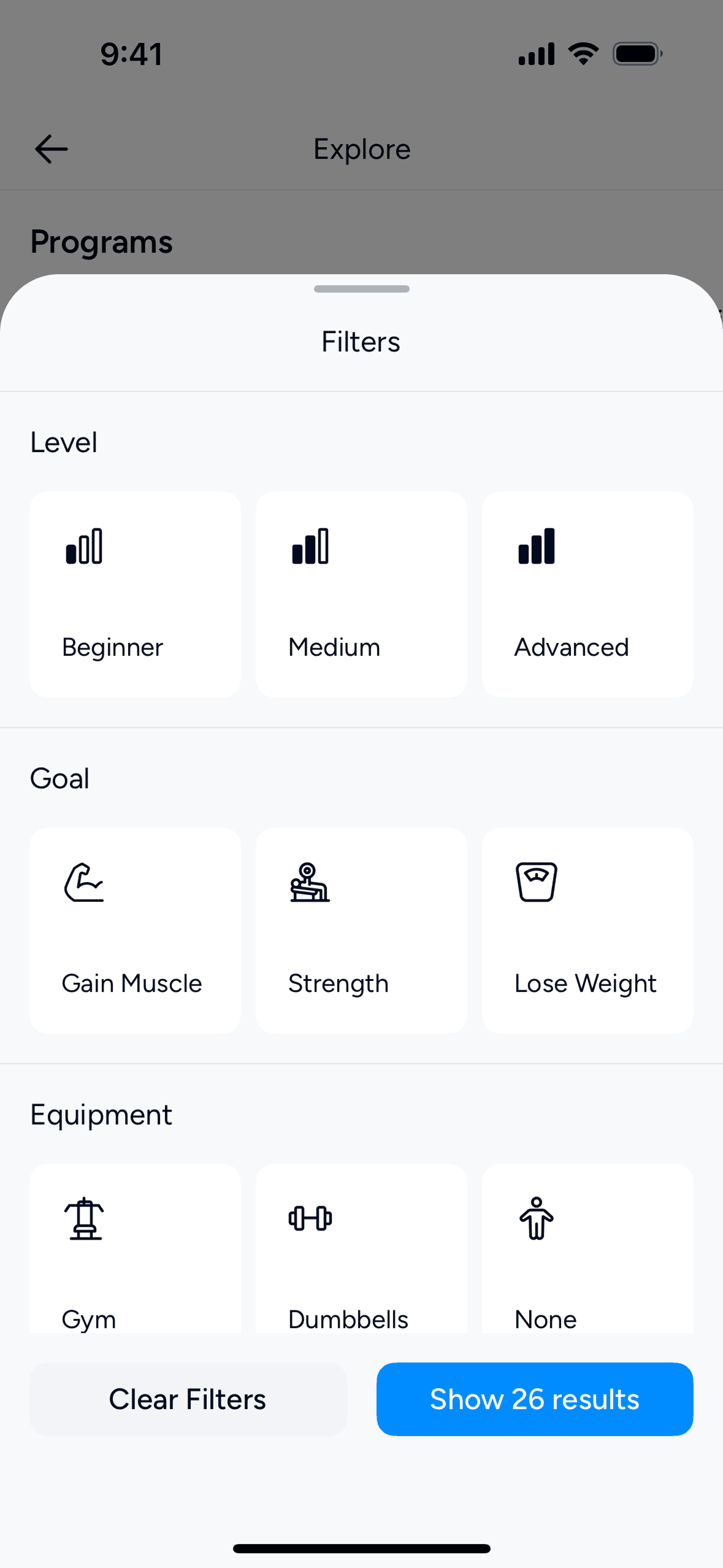 Hevy iOS Health & Fitness interface screenshot 16