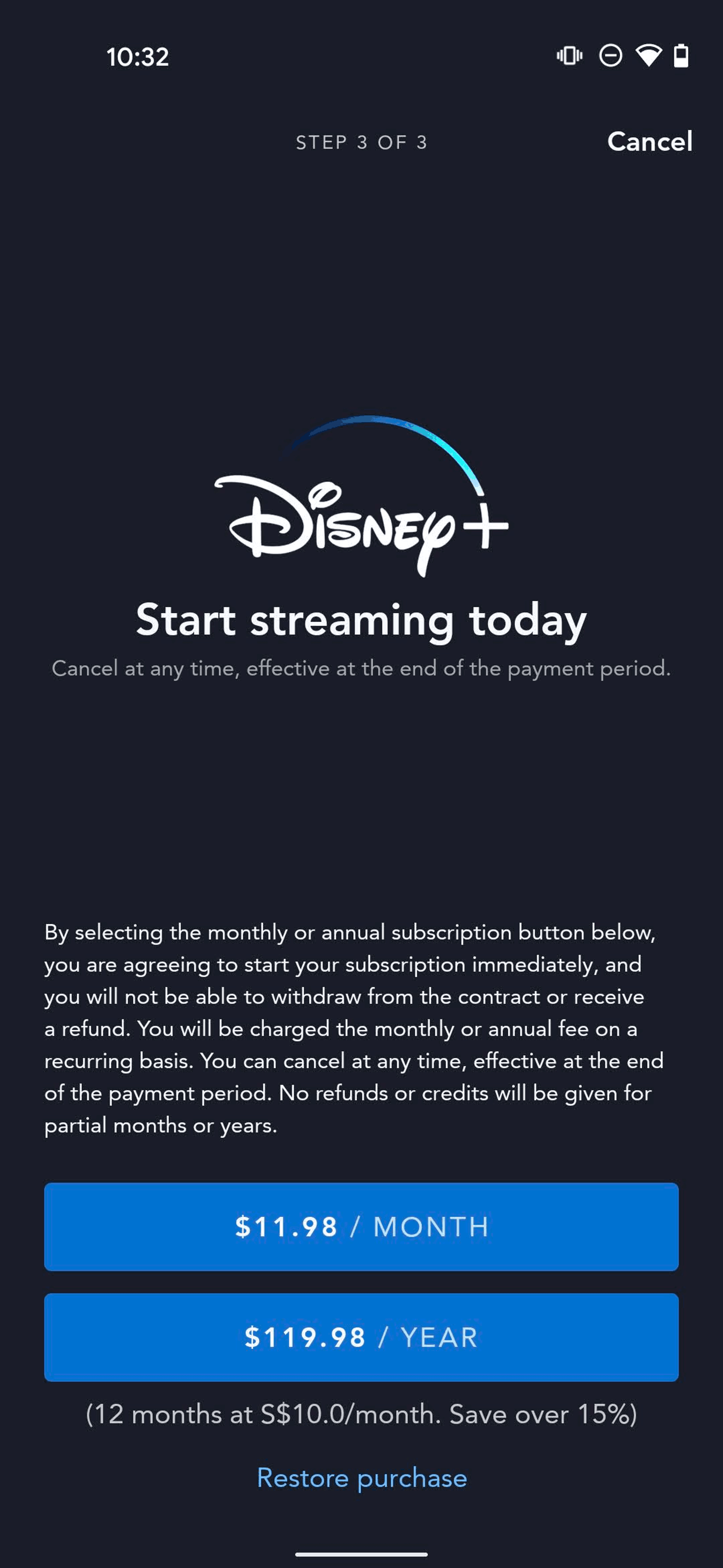 Disney+ Android Entertainment interface screenshot 7