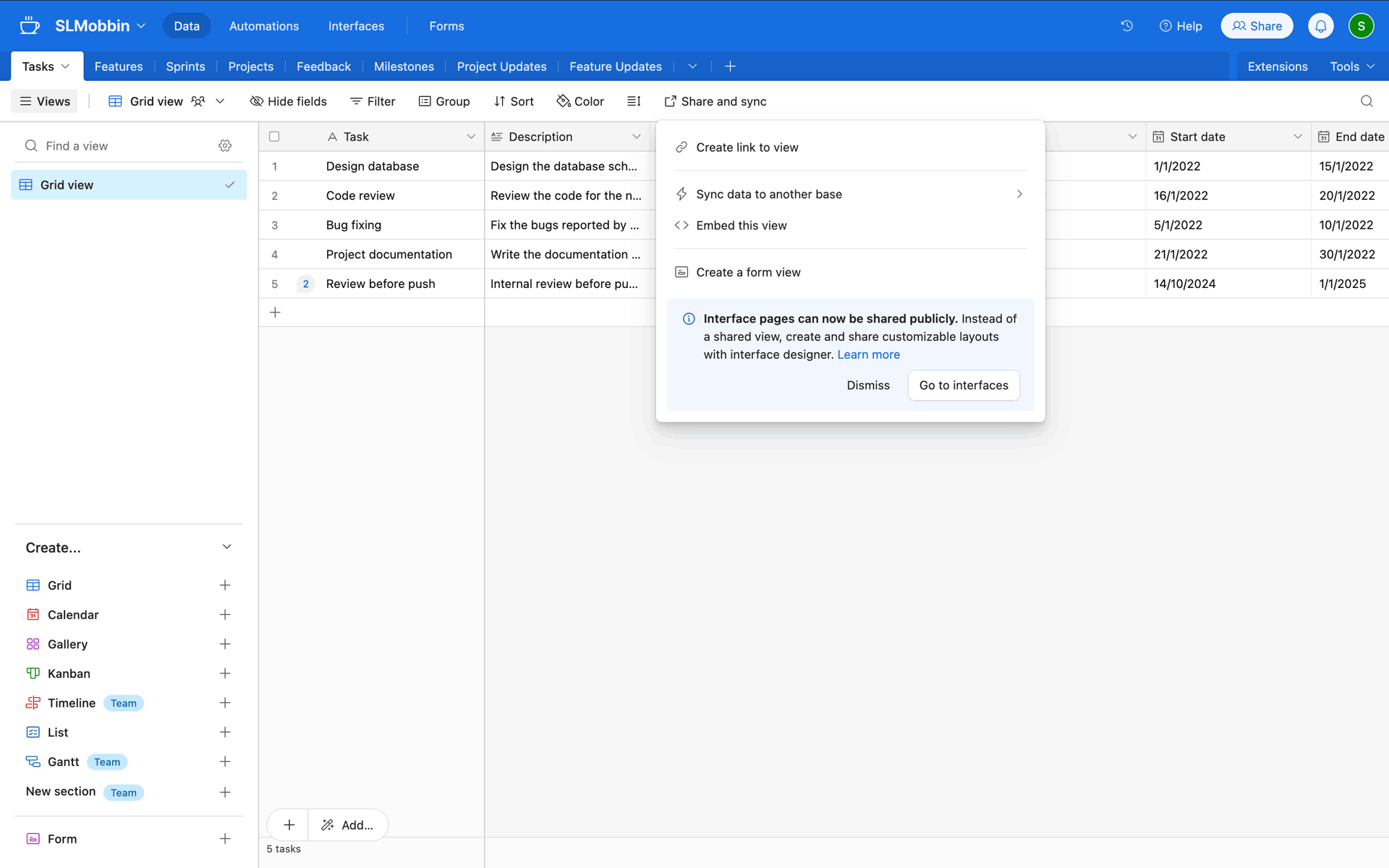 Airtable Web Business interface screenshot 24