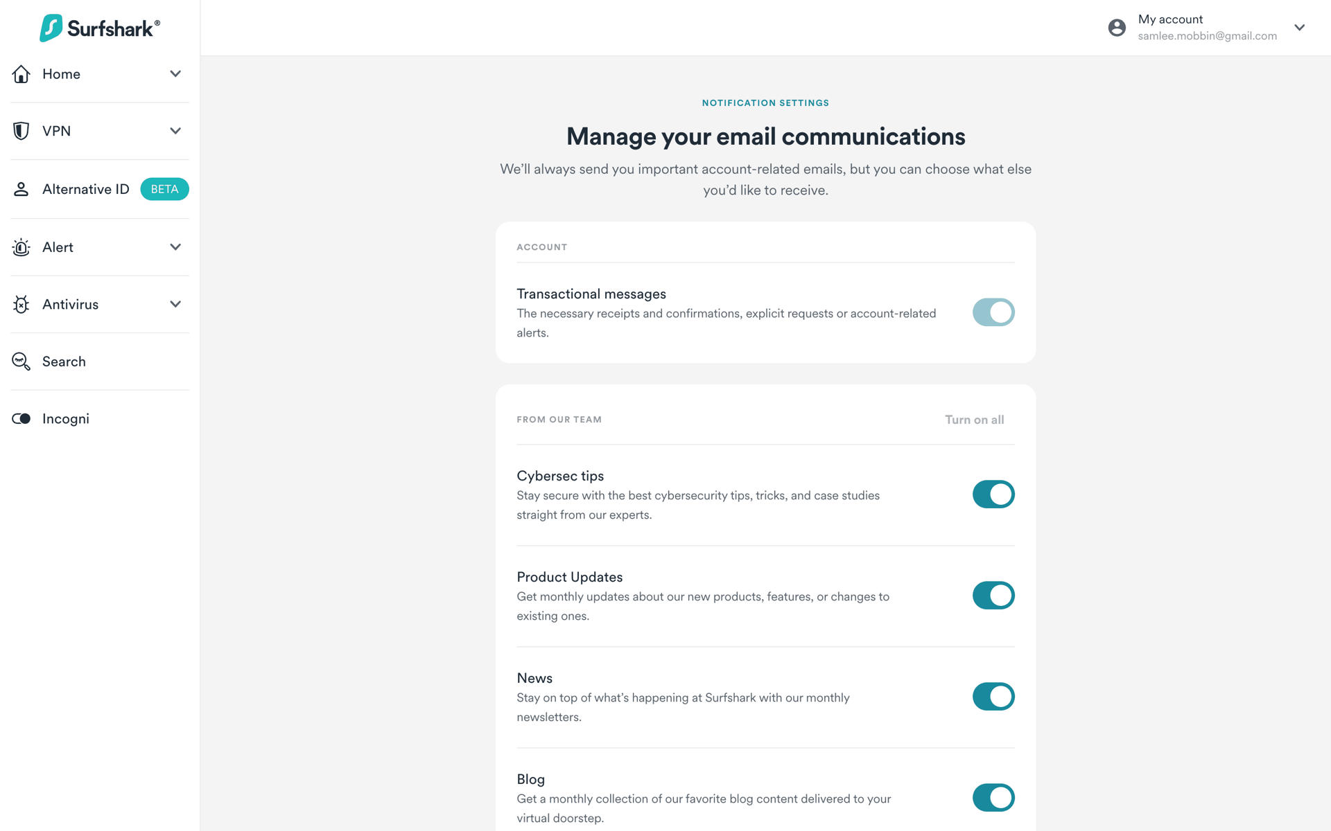 Surfshark Web Utilities interface screenshot 10