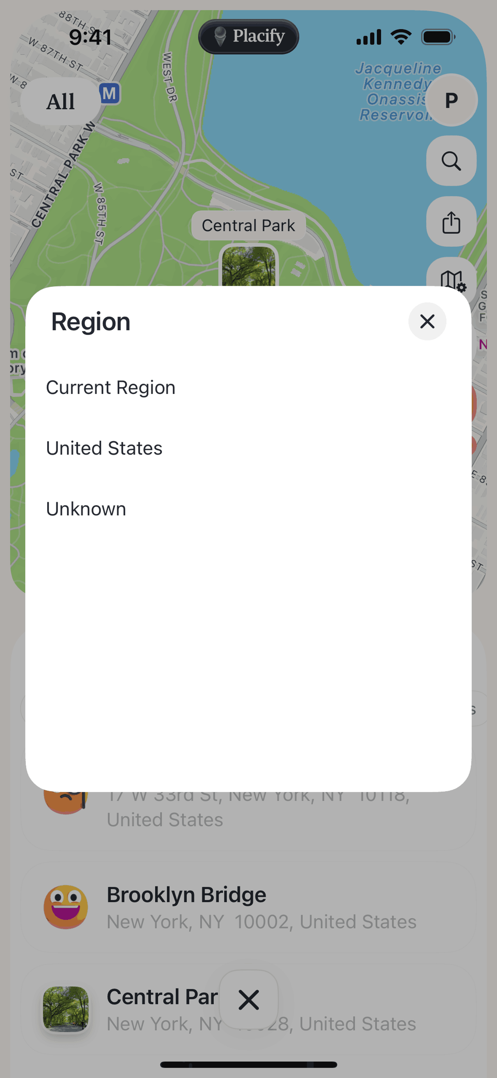 Placify iOS Lifestyle interface screenshot 7