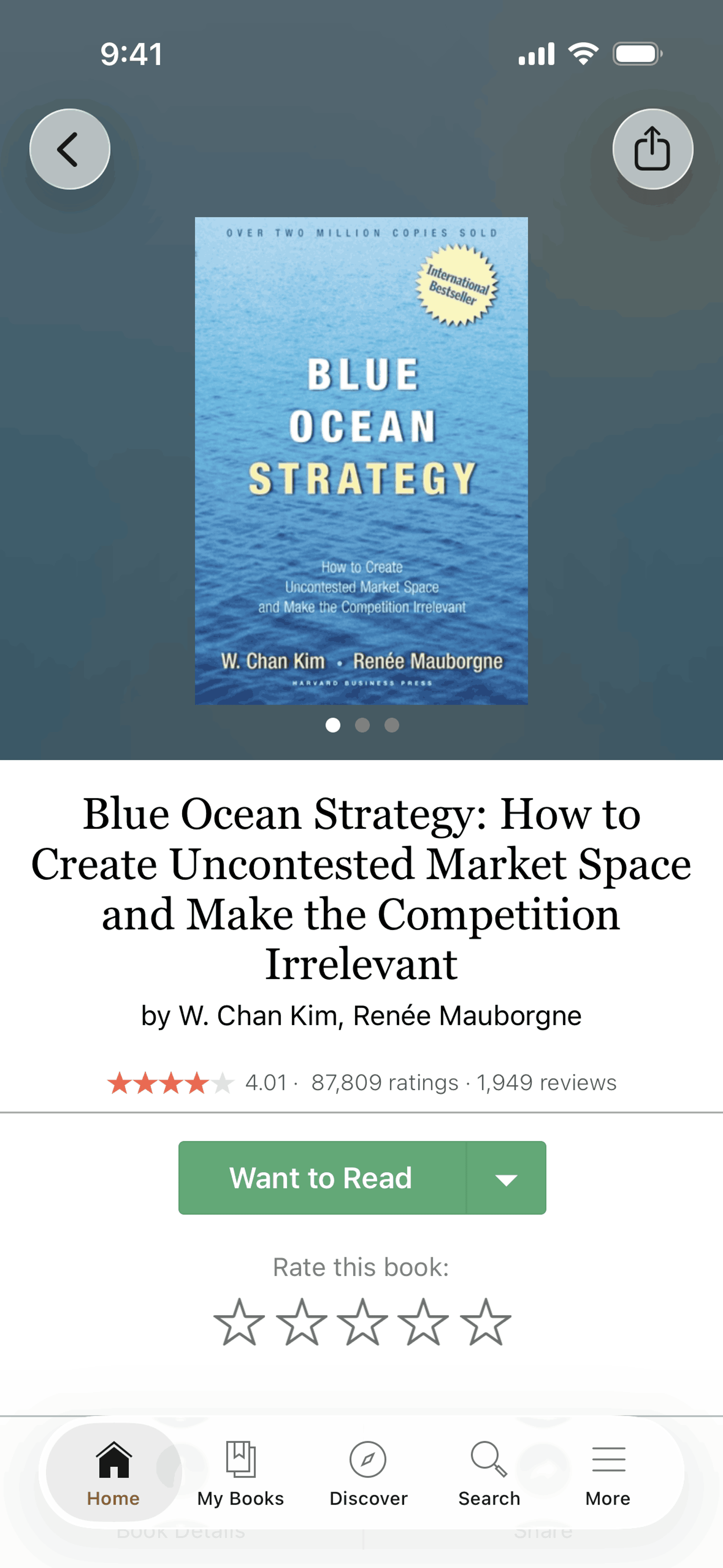 Goodreads iOS Education interface screenshot 7