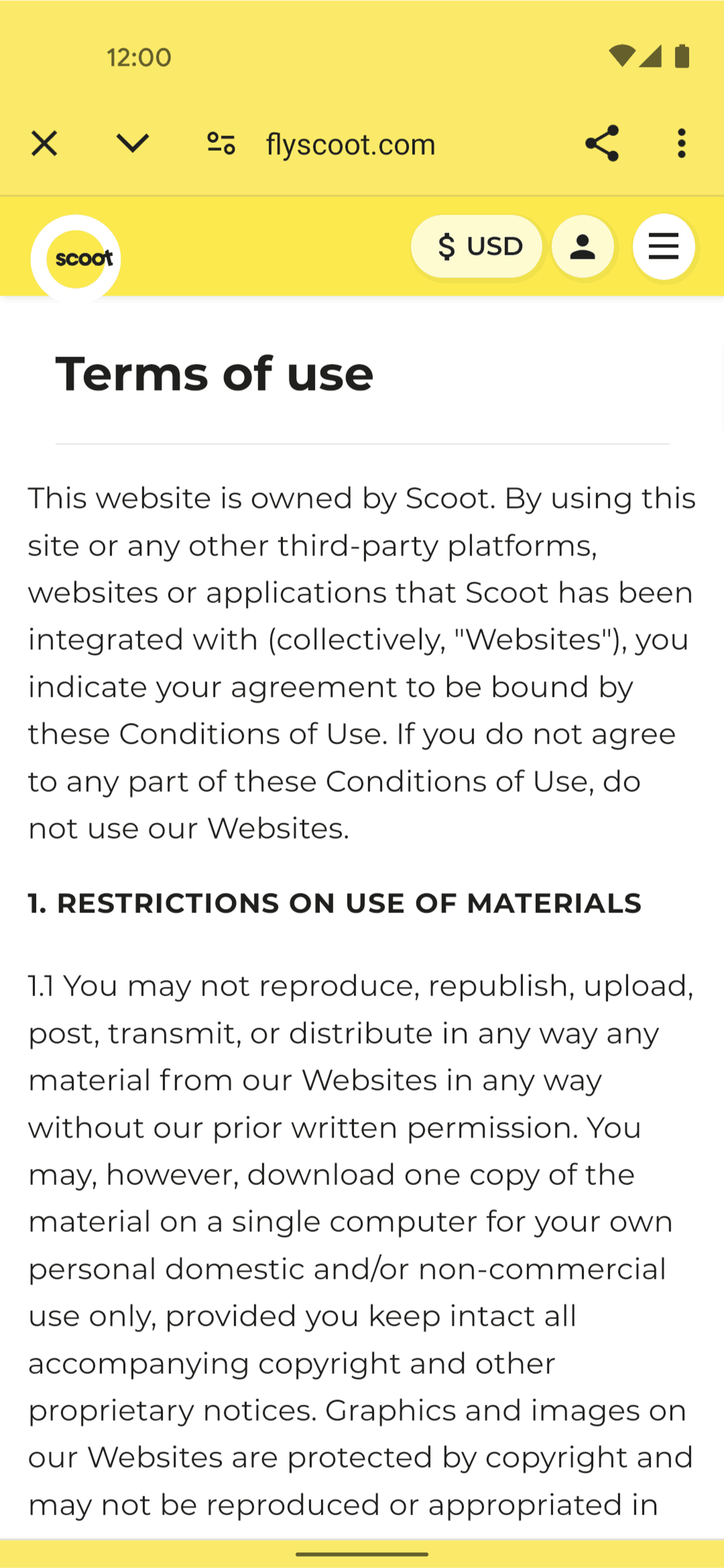 Scoot Android Travel & Transportation interface screenshot 14