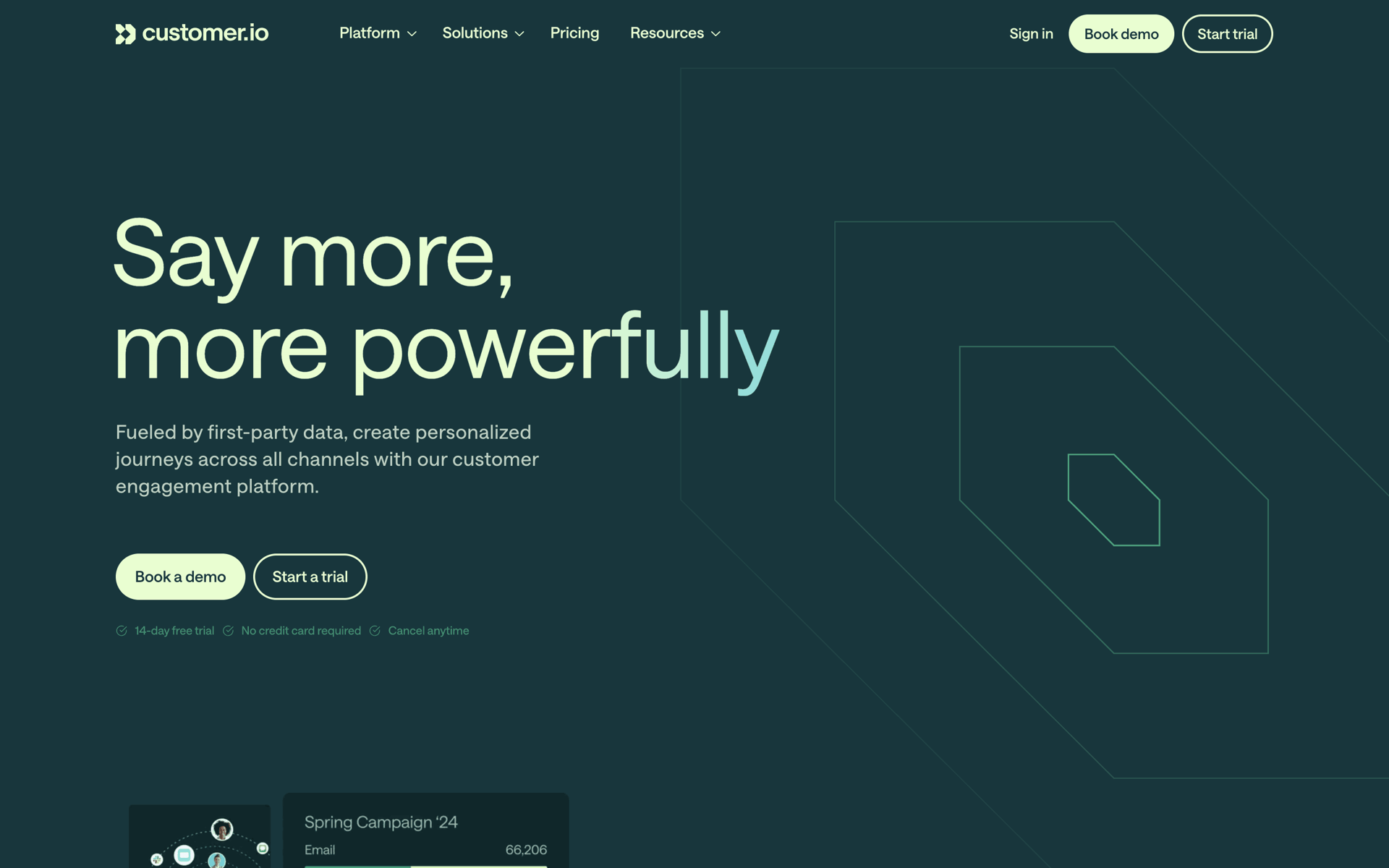 Customer.io Web Business interface screenshot 1