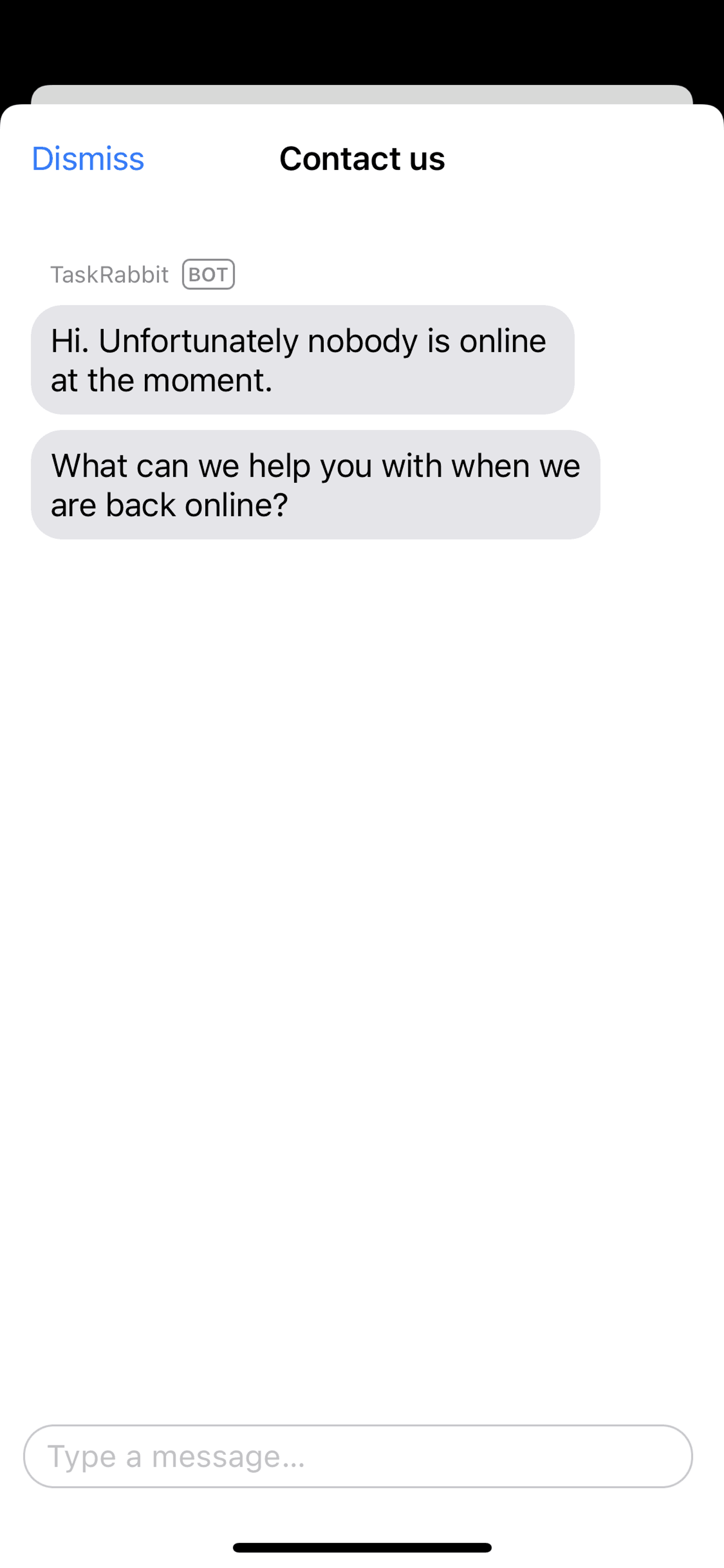 TaskRabbit iOS Lifestyle interface screenshot 13