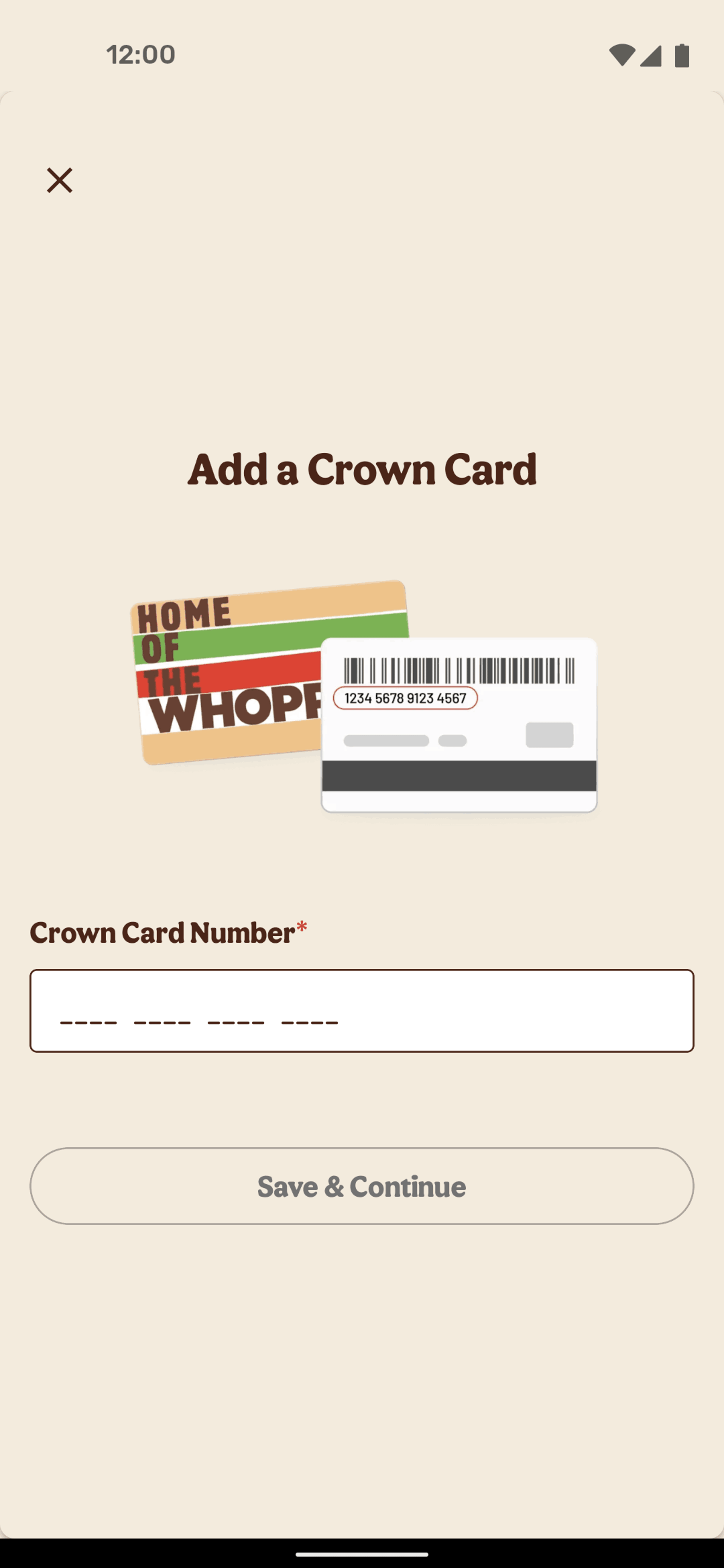 Burger King Android Food & Drink interface screenshot 19
