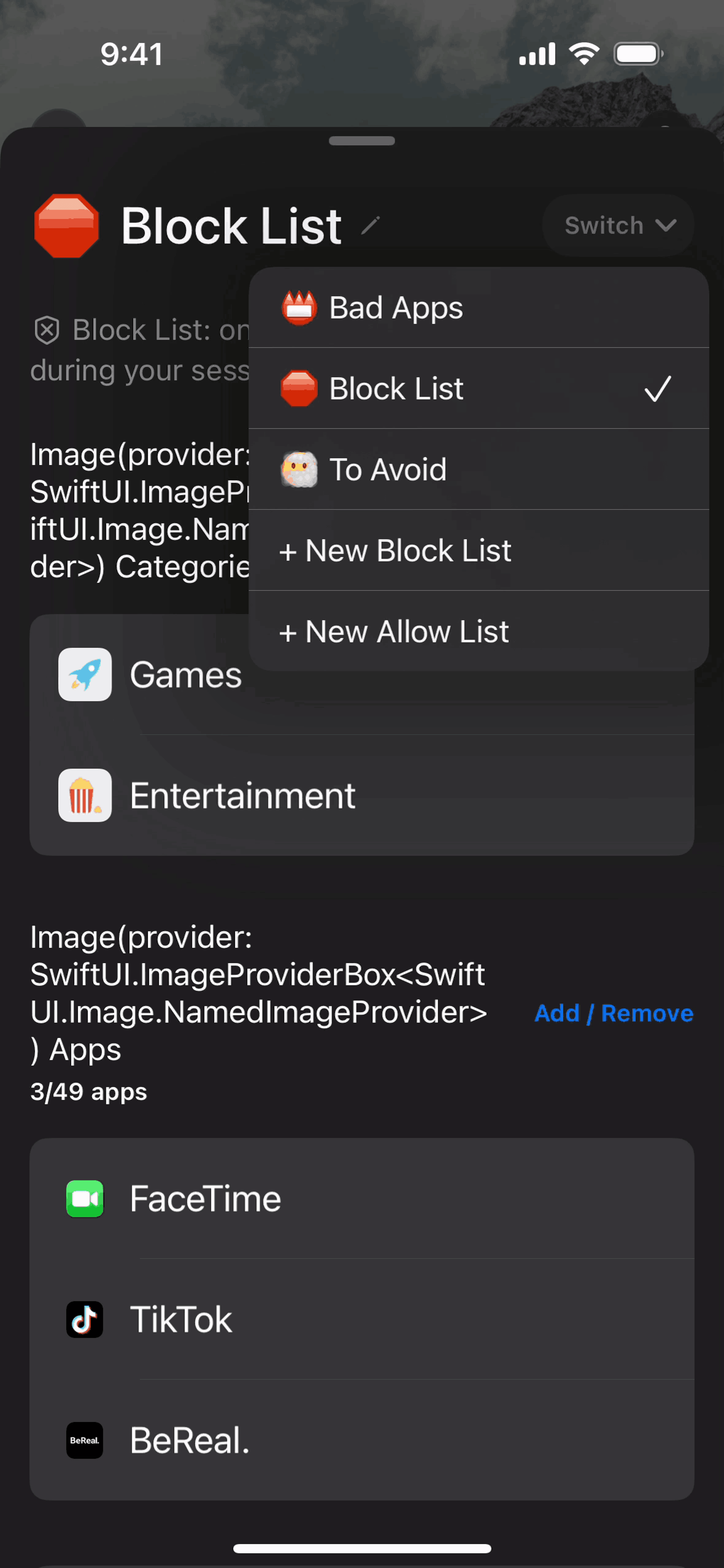 Opal iOS Productivity interface screenshot 12