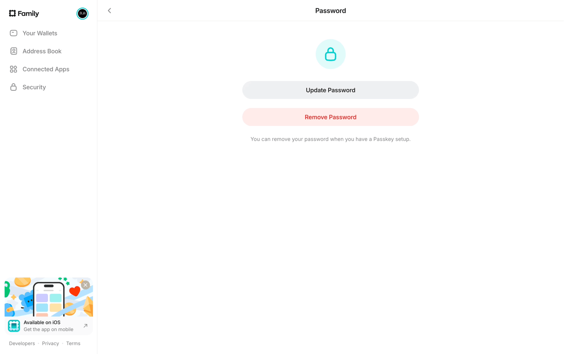 Family Web Crypto & Web3 interface screenshot 7