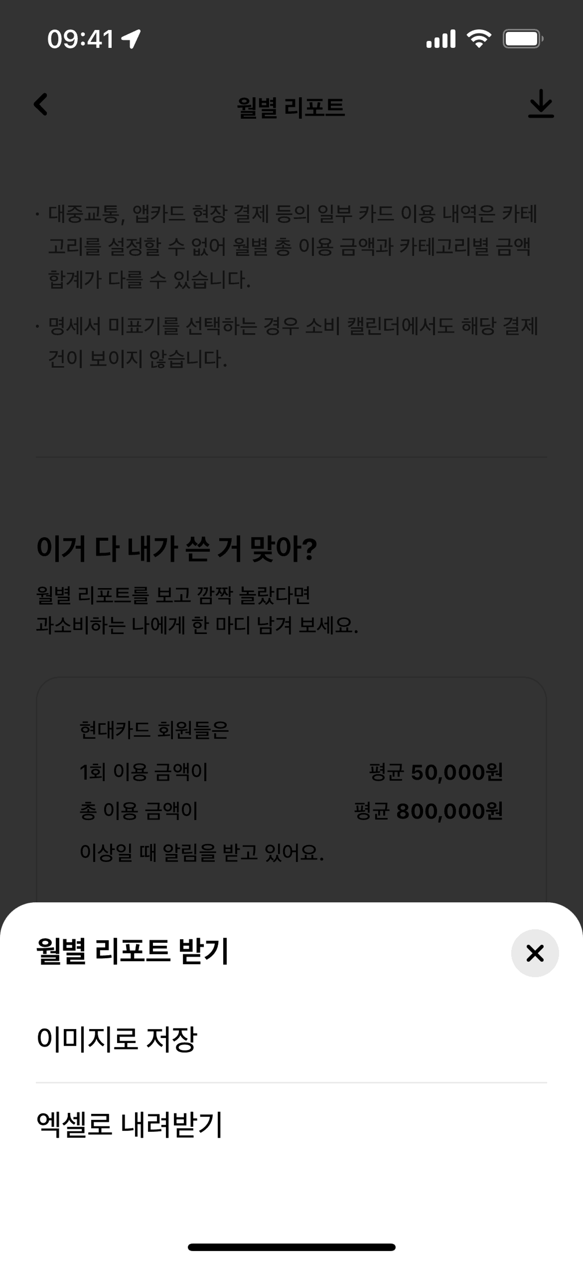 Hyundai Card iOS Finance interface screenshot 24