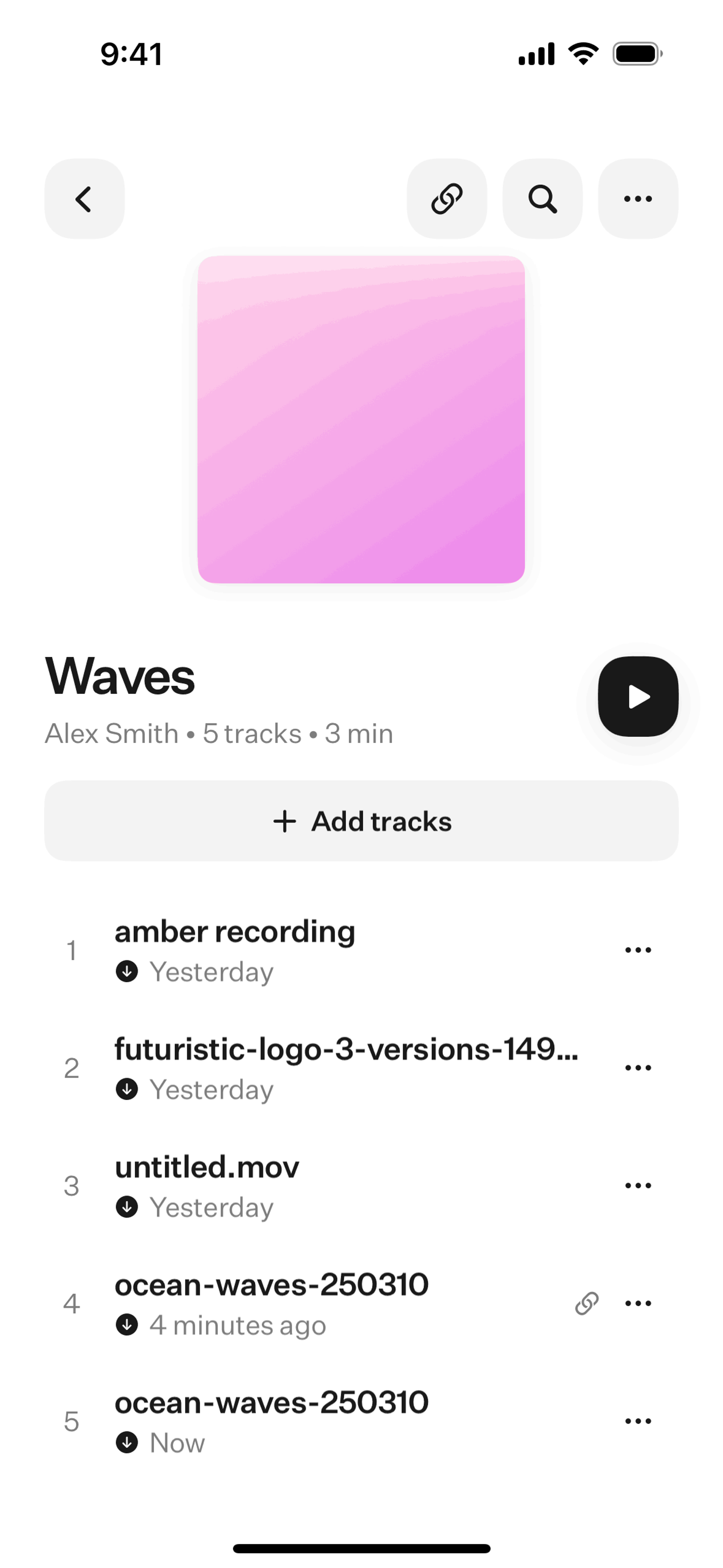 [untitled] iOS Music & Audio interface screenshot 16