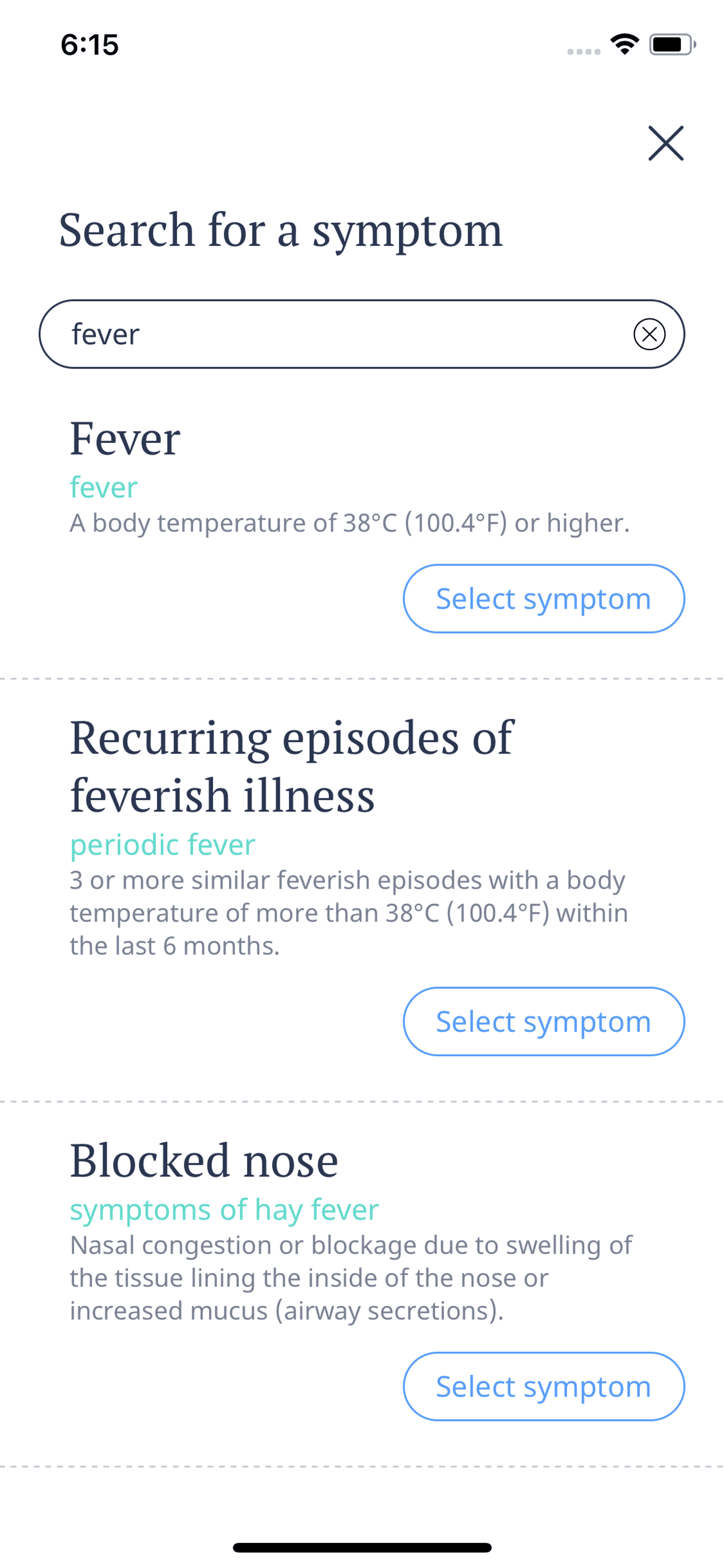 Ada iOS Health & Fitness interface screenshot 10