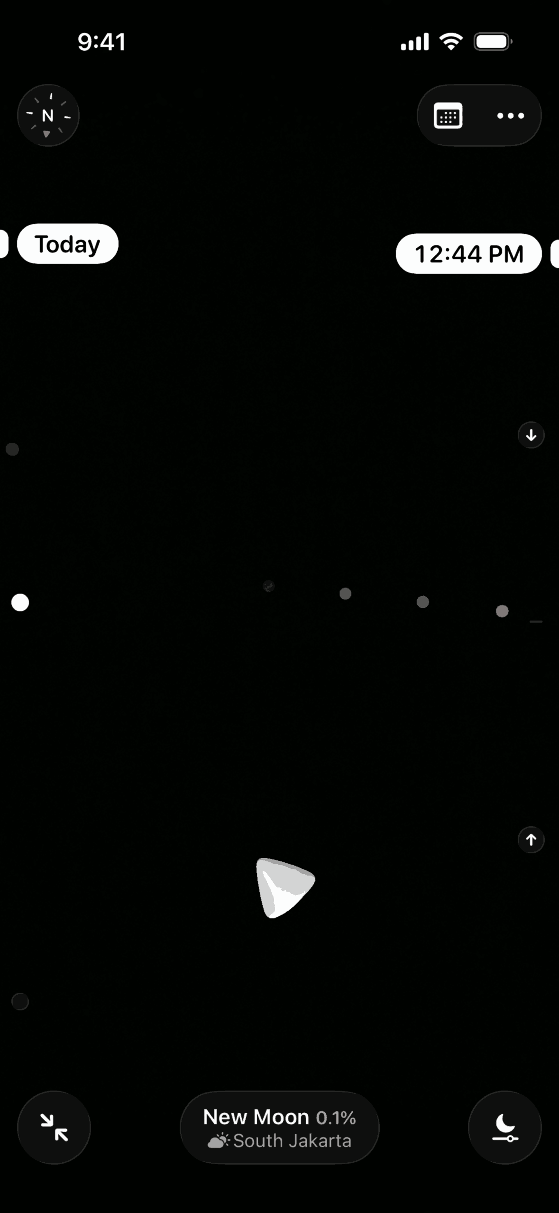 Moonlitt iOS night interface screenshot 8