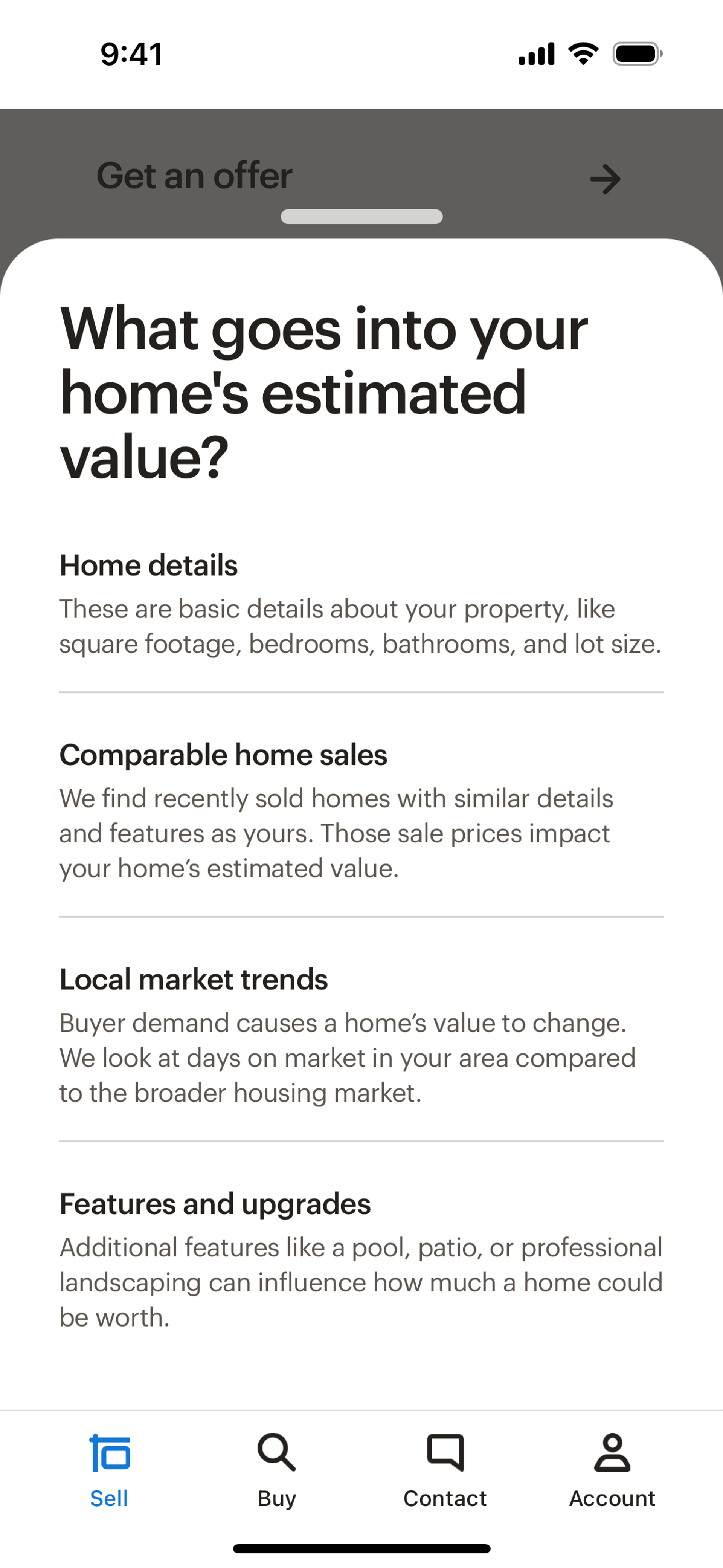 Opendoor iOS Real Estate interface screenshot 9