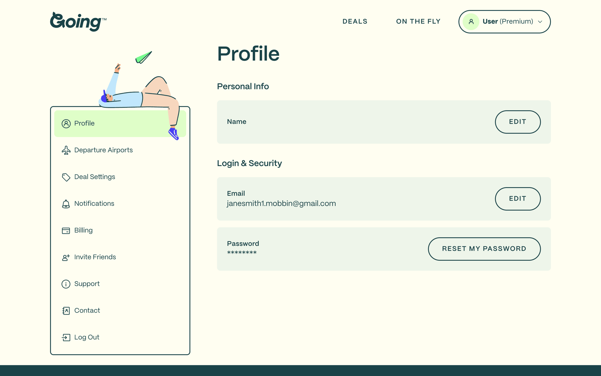 Going Web Travel & Transportation interface screenshot 7