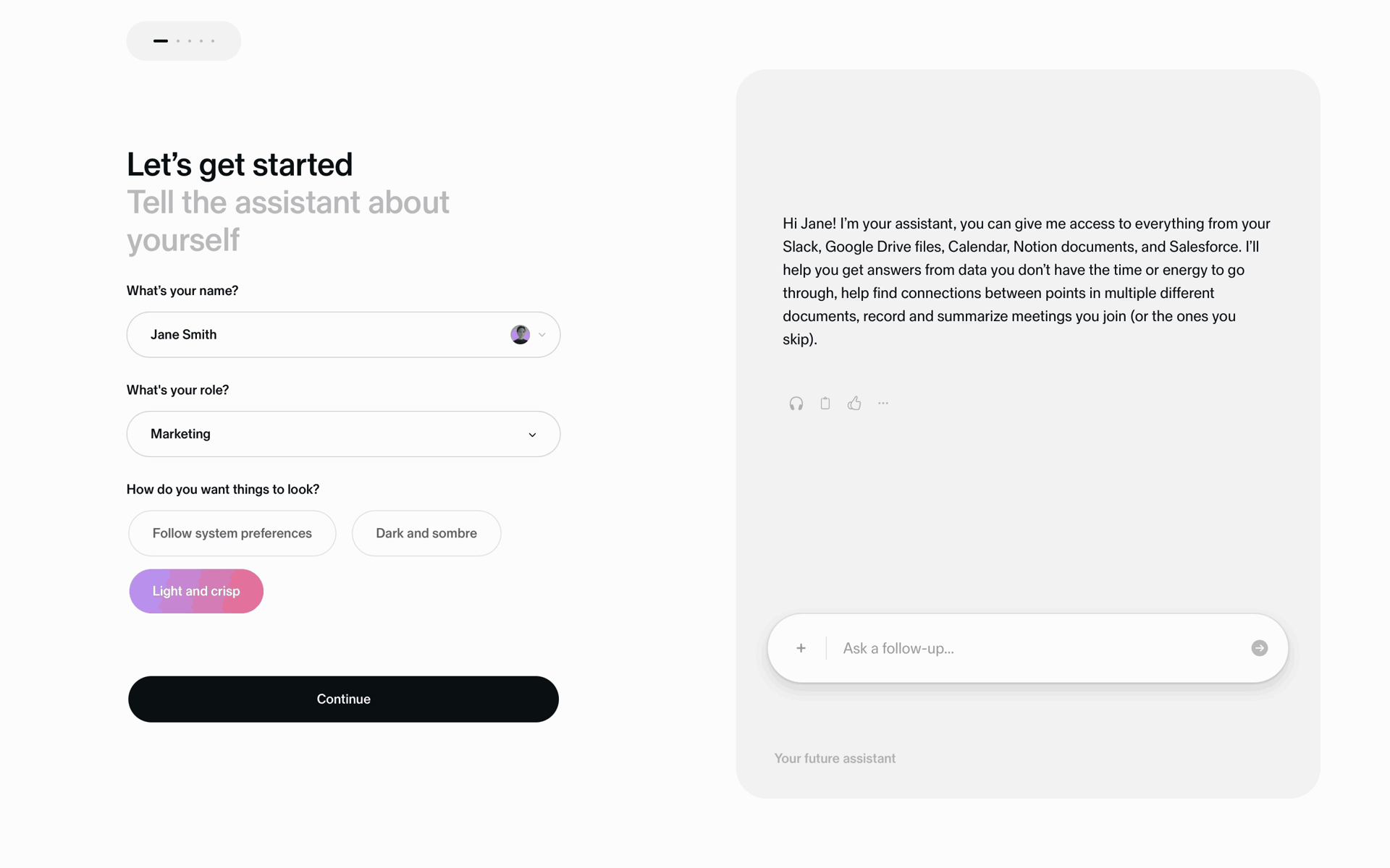 Sana AI Web Business interface screenshot 8
