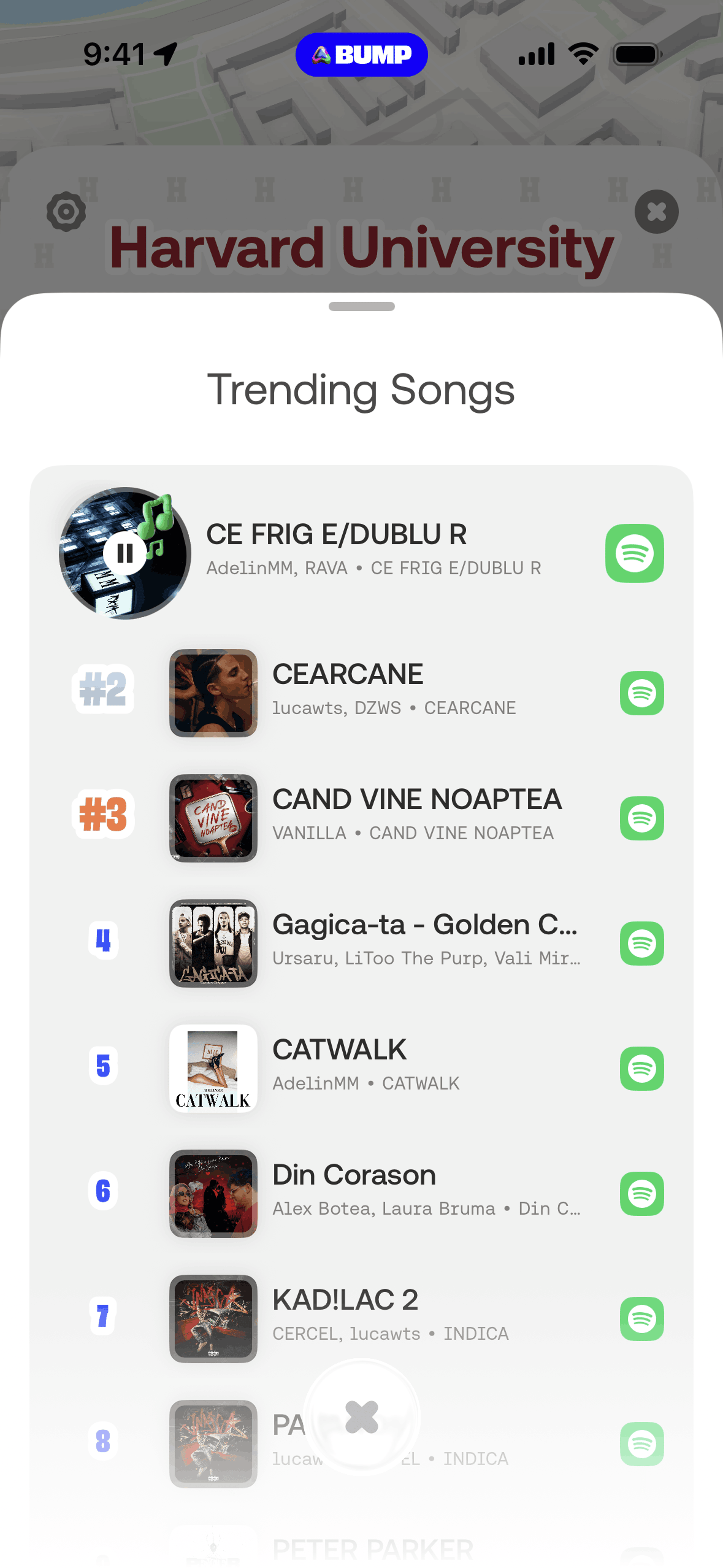 Bump iOS Social Networking interface screenshot 12