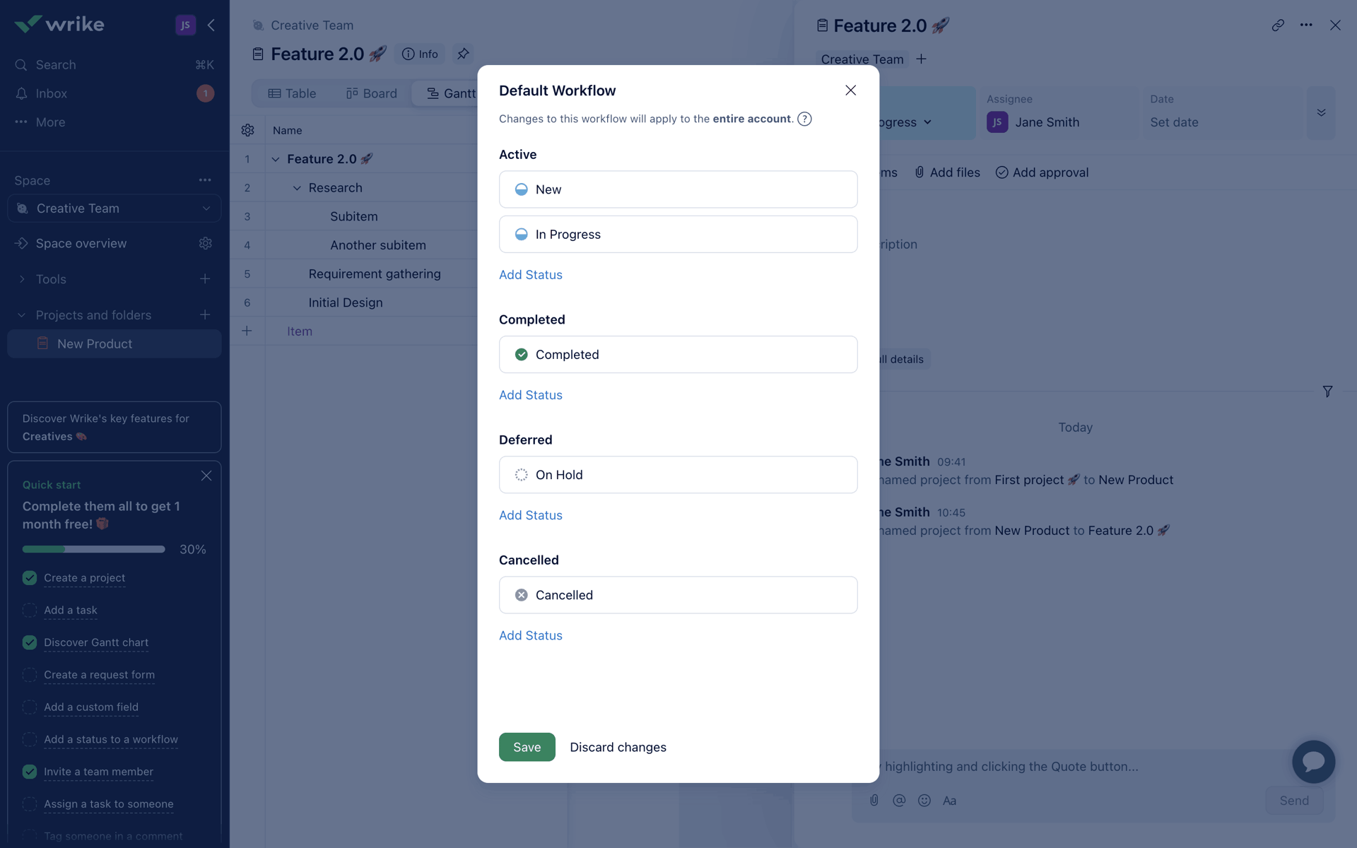 Wrike Web Productivity interface screenshot 17