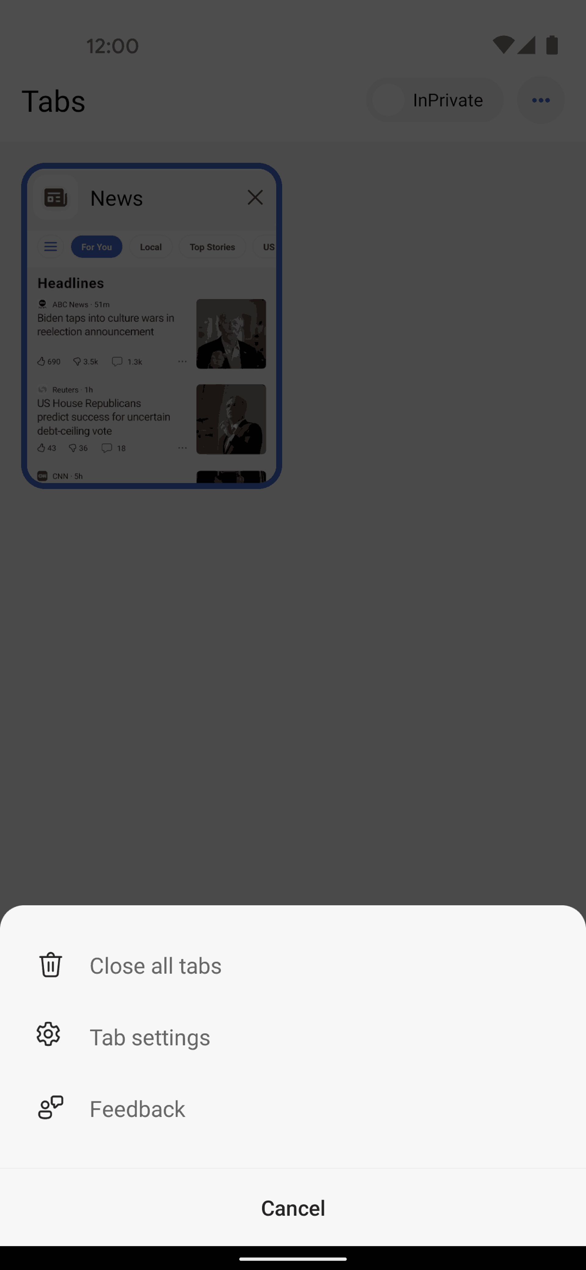 Bing Android AI interface screenshot 10