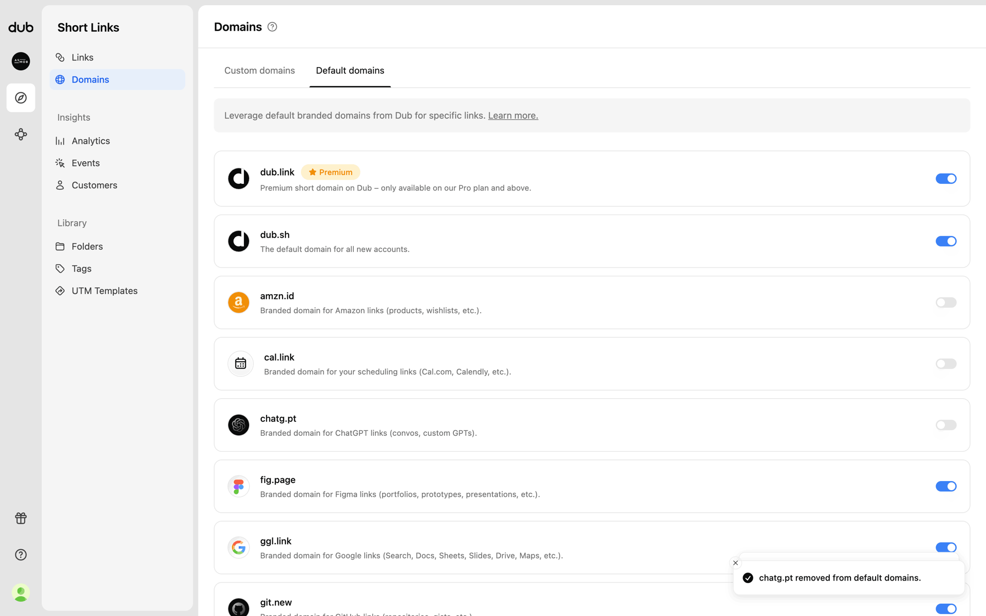 Dub Web Business interface screenshot 8