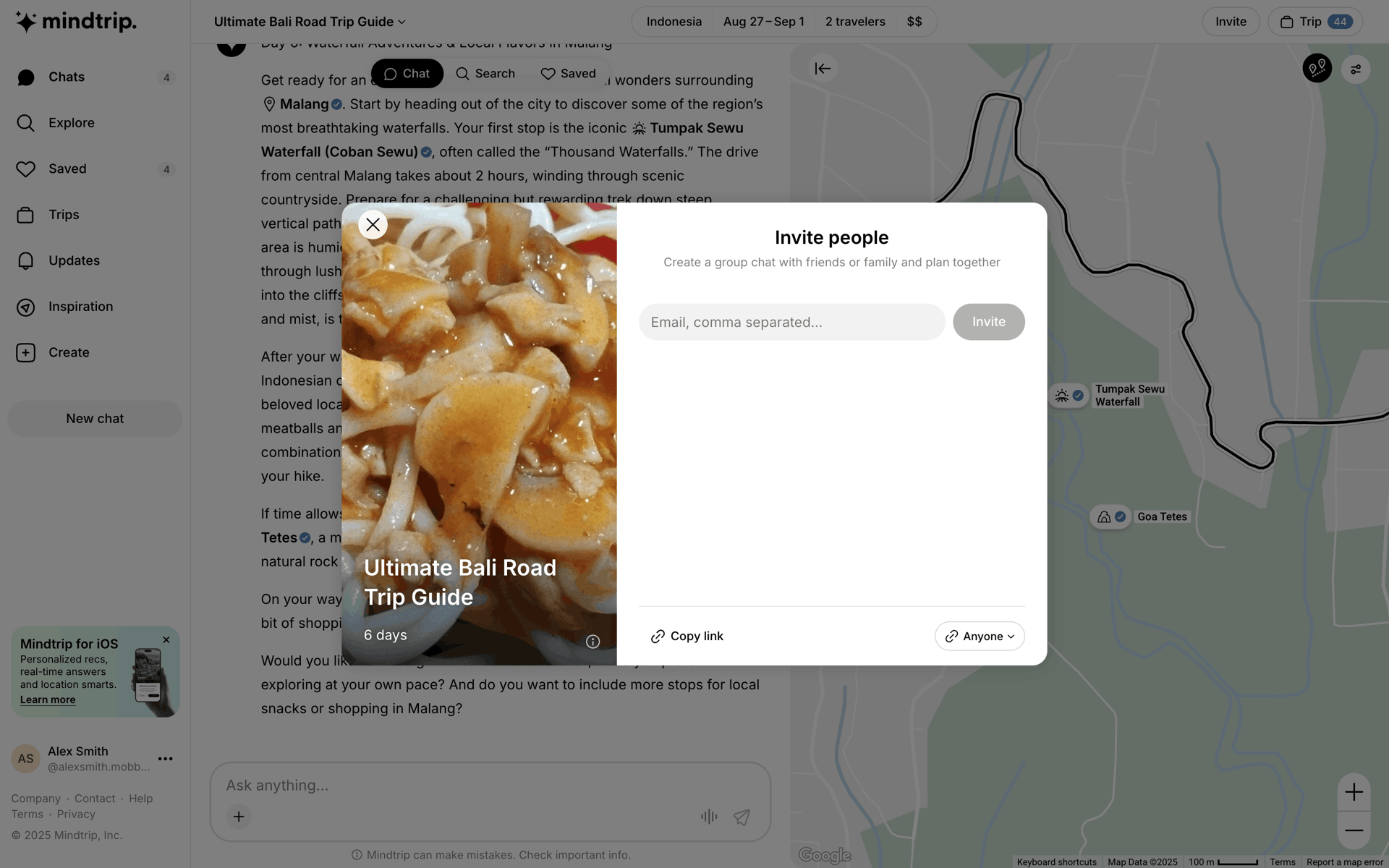 Mindtrip Web AI interface screenshot 24