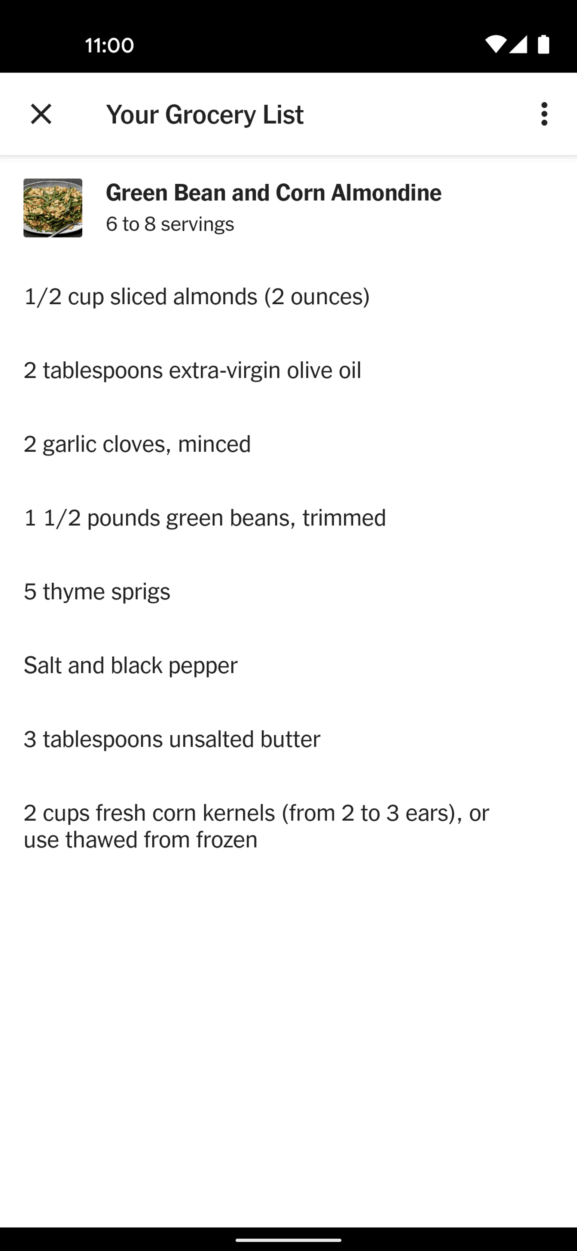 NYT Cooking Android Food & Drink interface screenshot 21