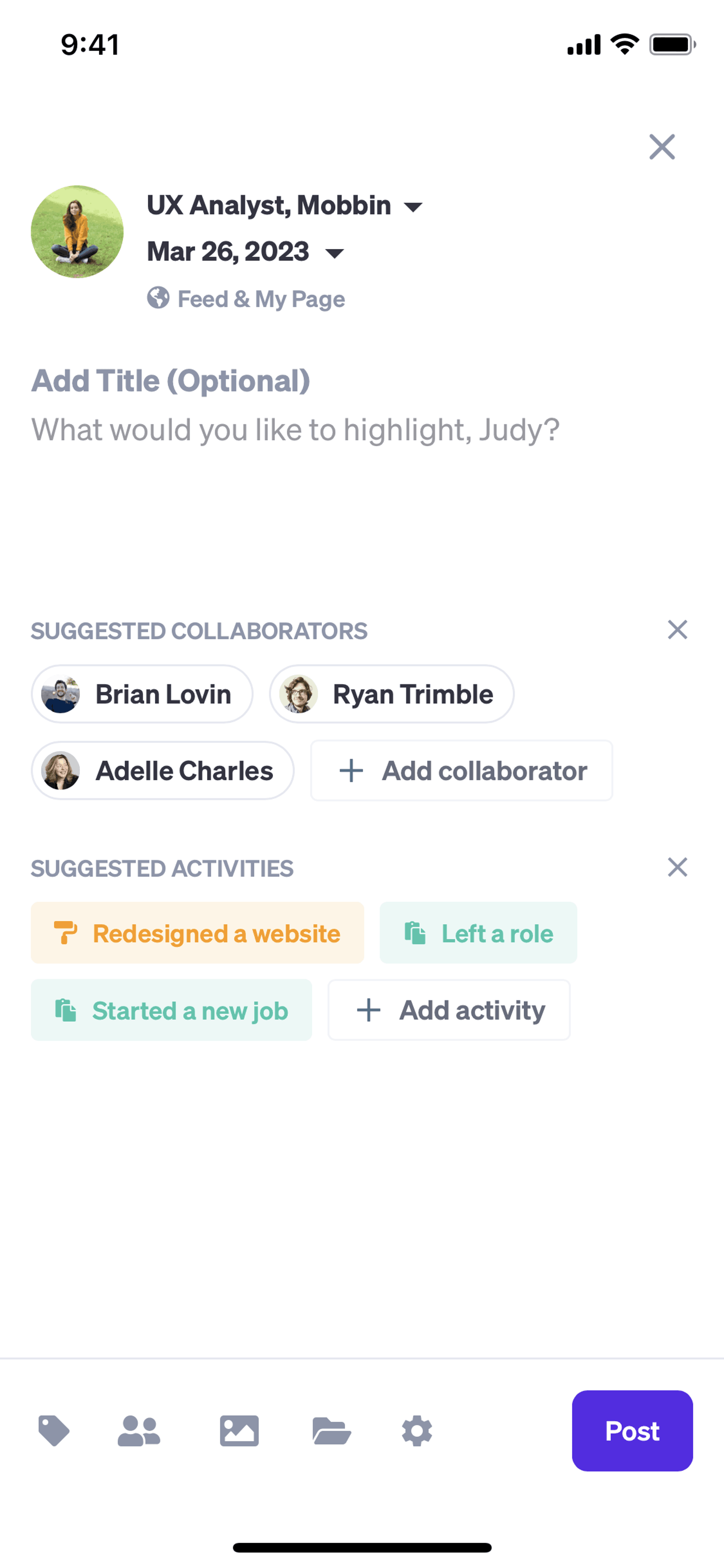 Polywork iOS Social Networking interface screenshot 24