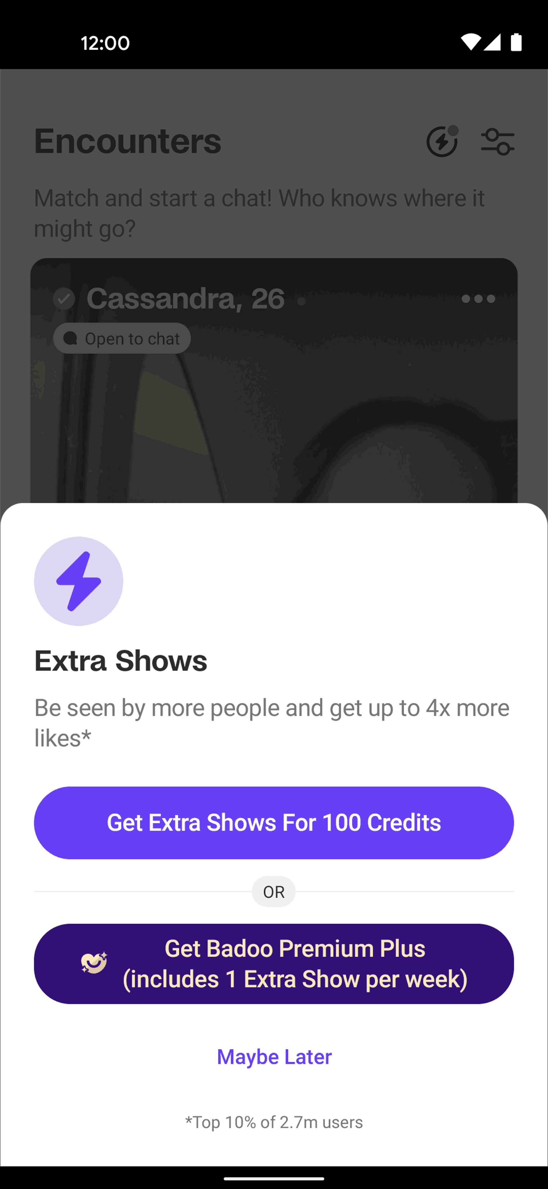 Badoo Android Lifestyle interface screenshot 21