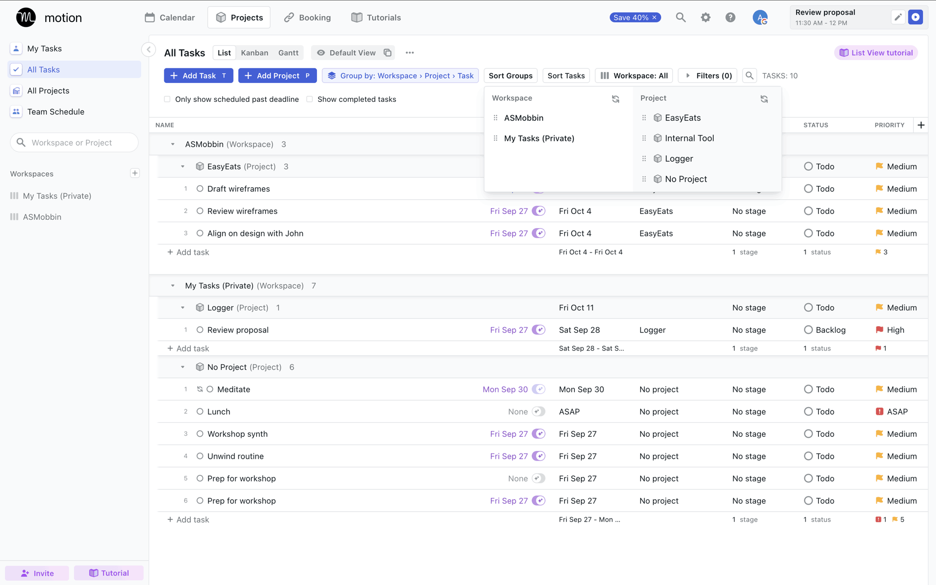 Motion Web AI interface screenshot 22