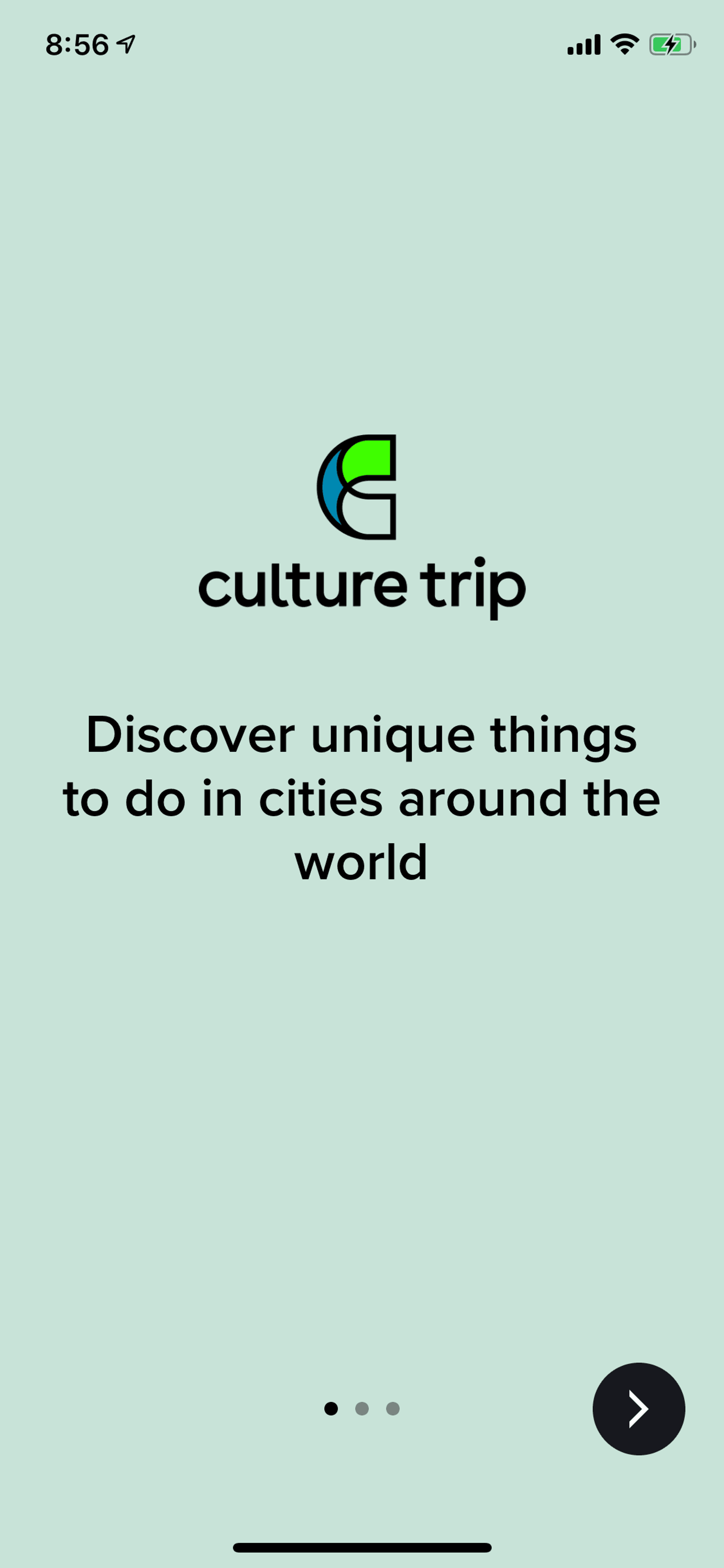 Culture Trip iOS Travel & Transportation interface screenshot 2