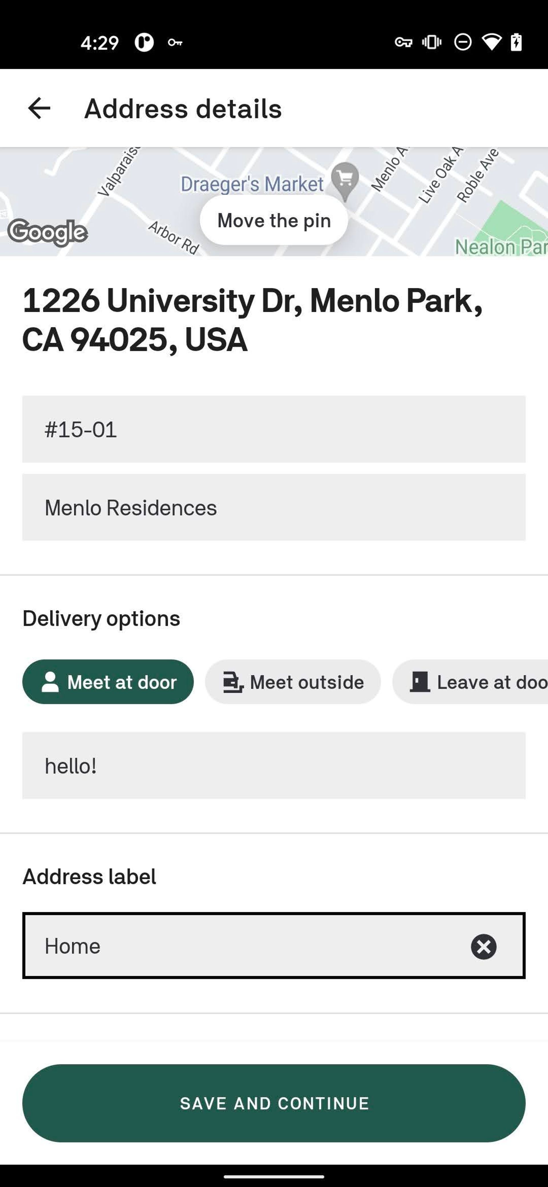 Postmates Android Food & Drink interface screenshot 23