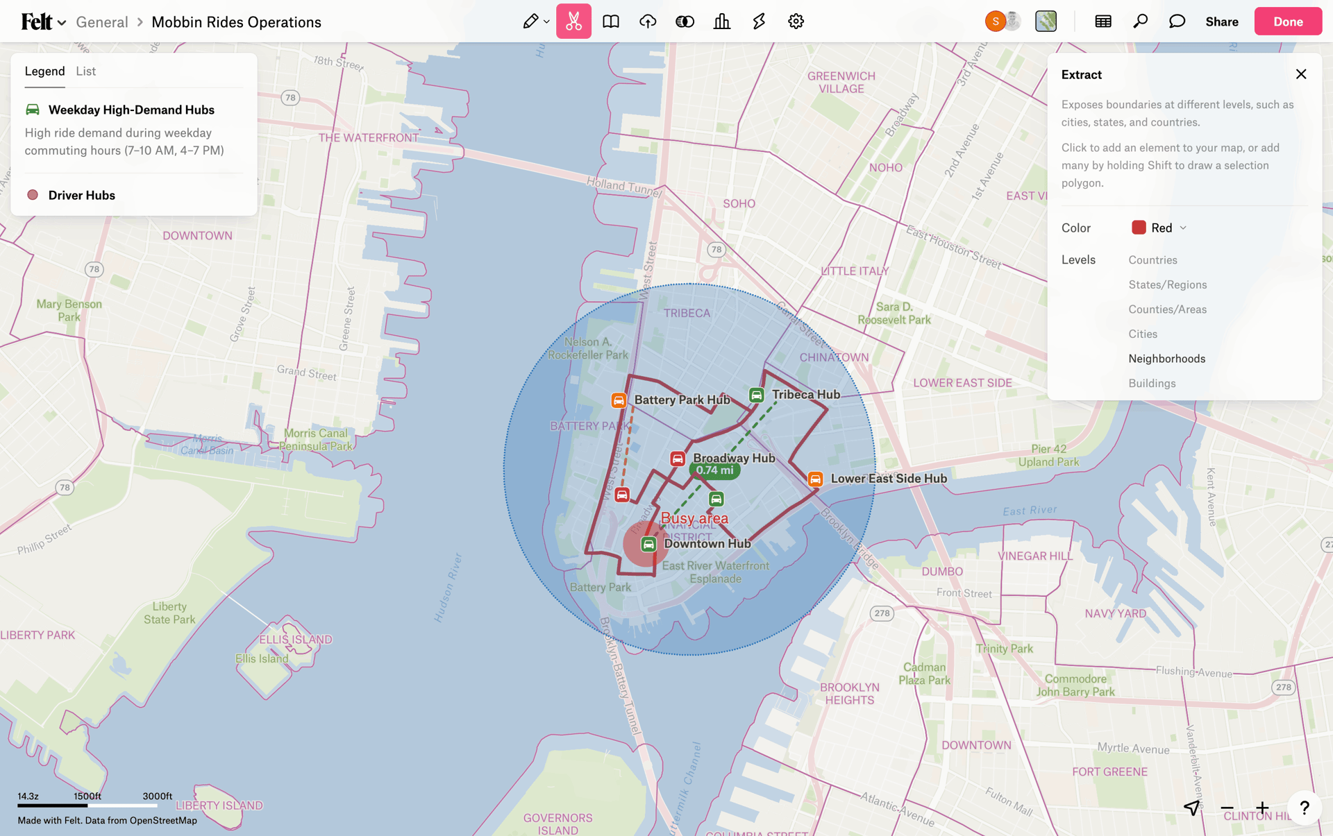 Felt Web mapping interface screenshot 16