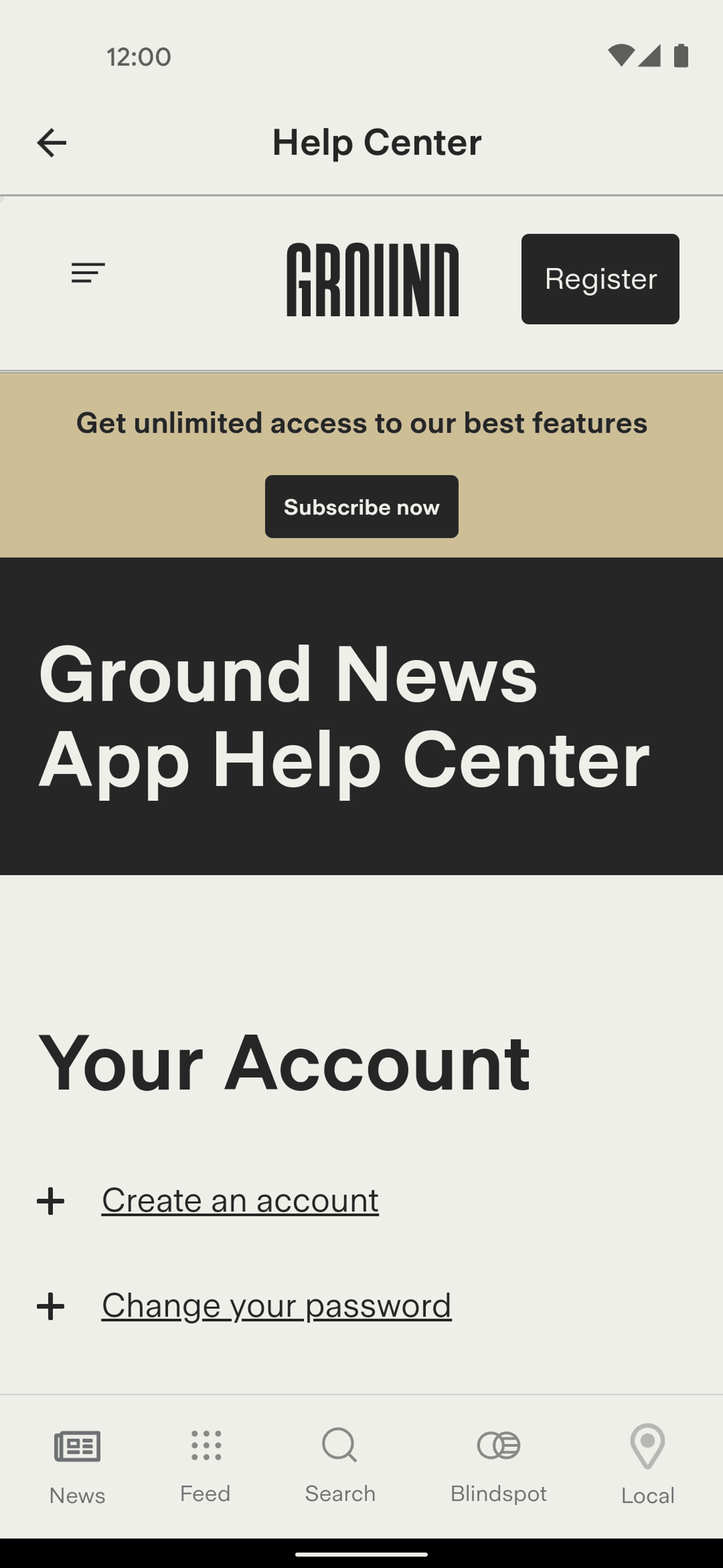 Ground News Android News interface screenshot 24