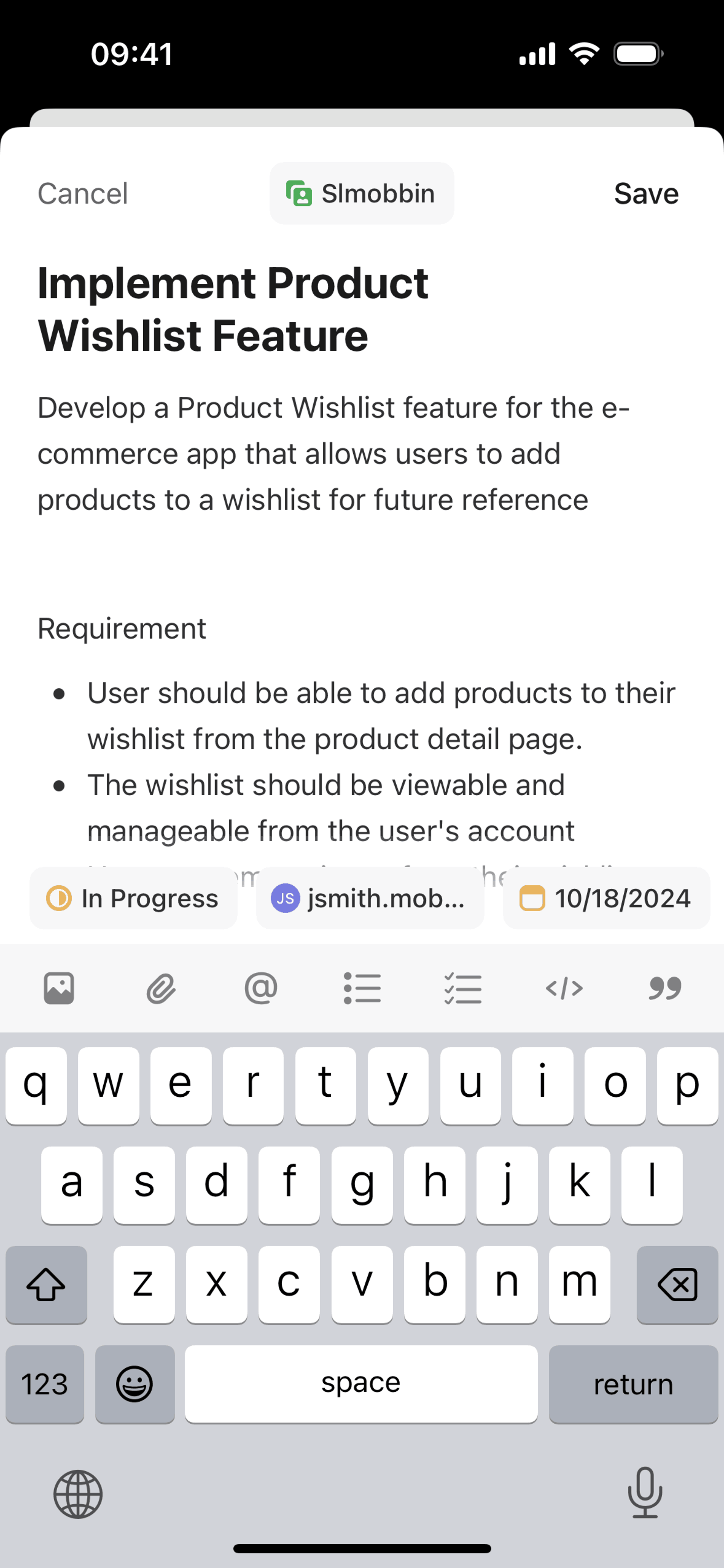 Linear iOS Developer Tools interface screenshot 17