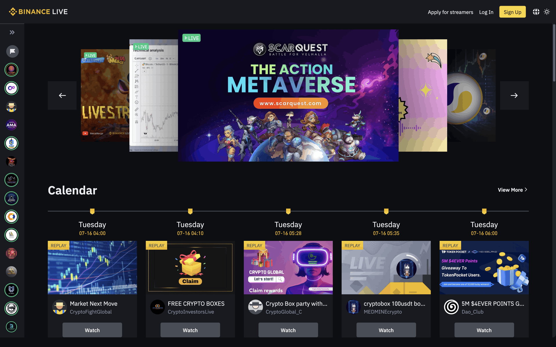 Binance Web Finance interface screenshot 20