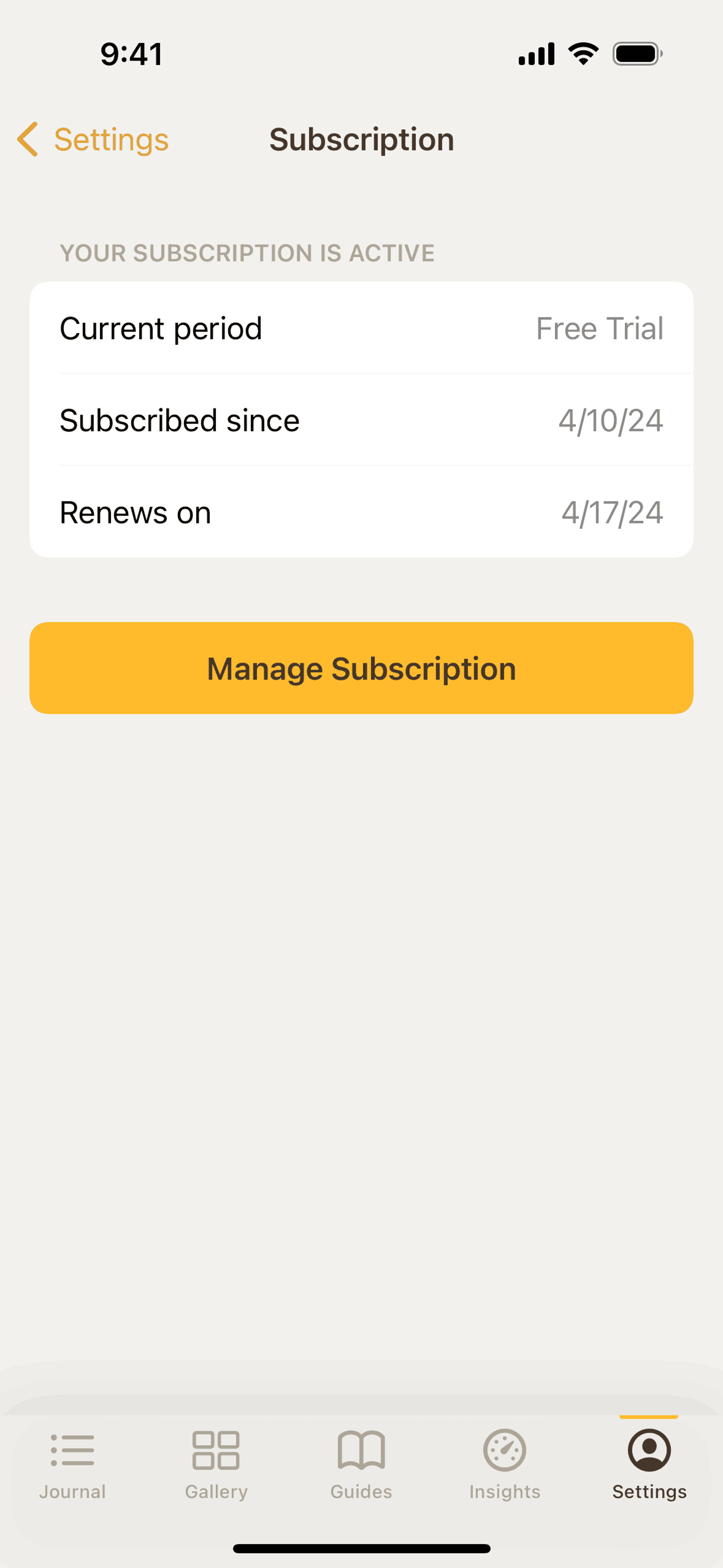 5 Minute Journal iOS Health & Fitness interface screenshot 9