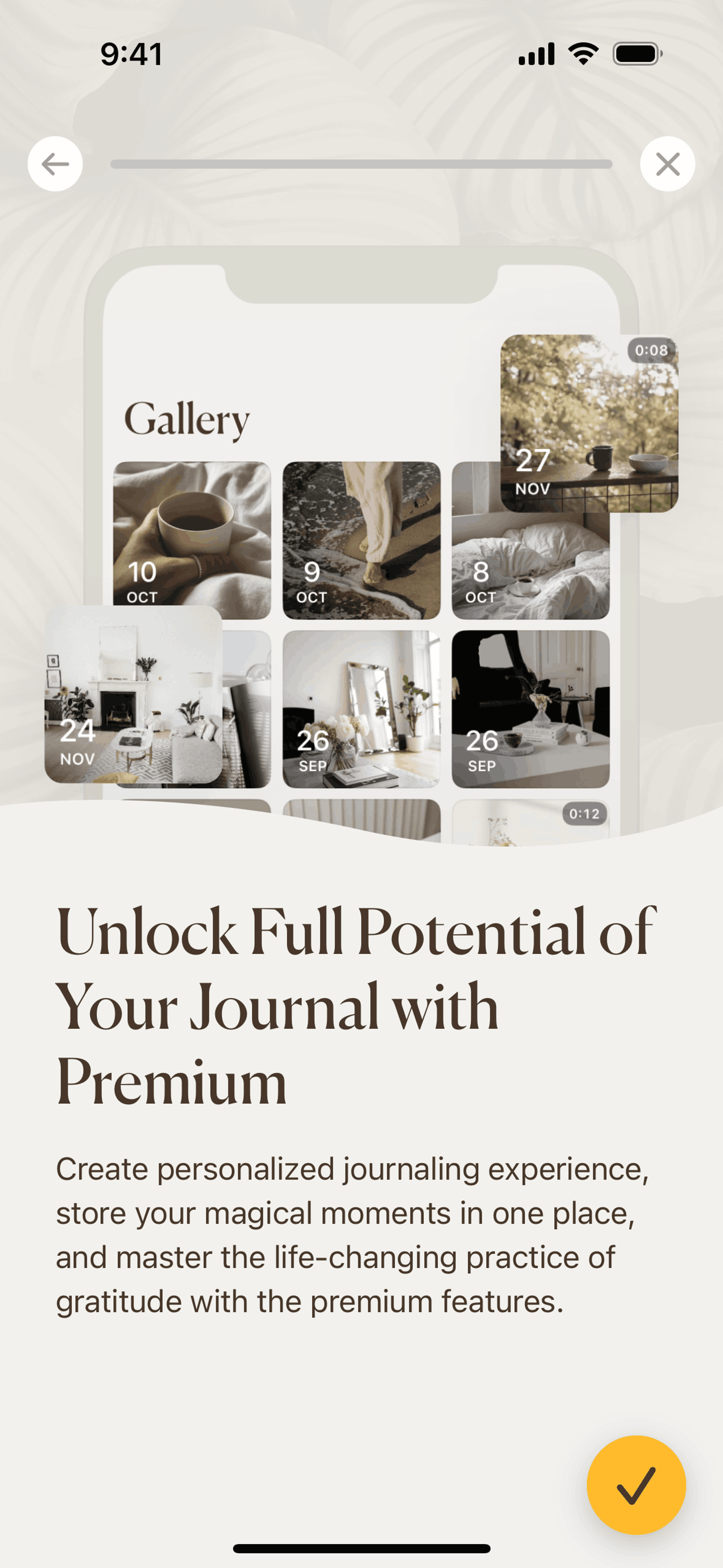 5 Minute Journal iOS Health & Fitness interface screenshot 22