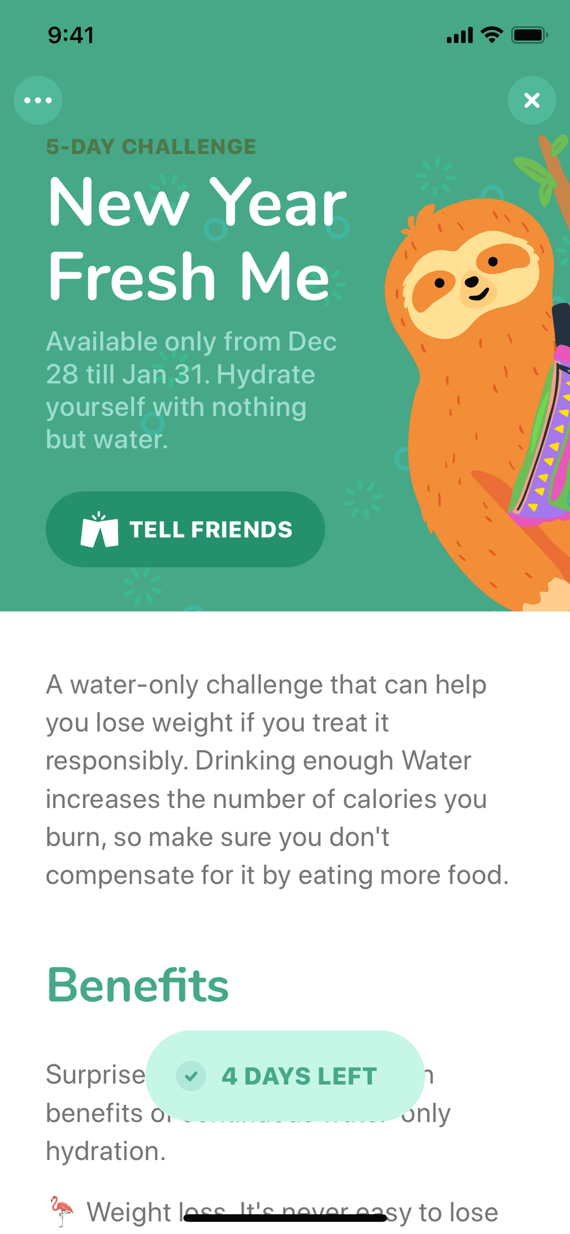 Waterllama iOS Health & Fitness interface screenshot 9