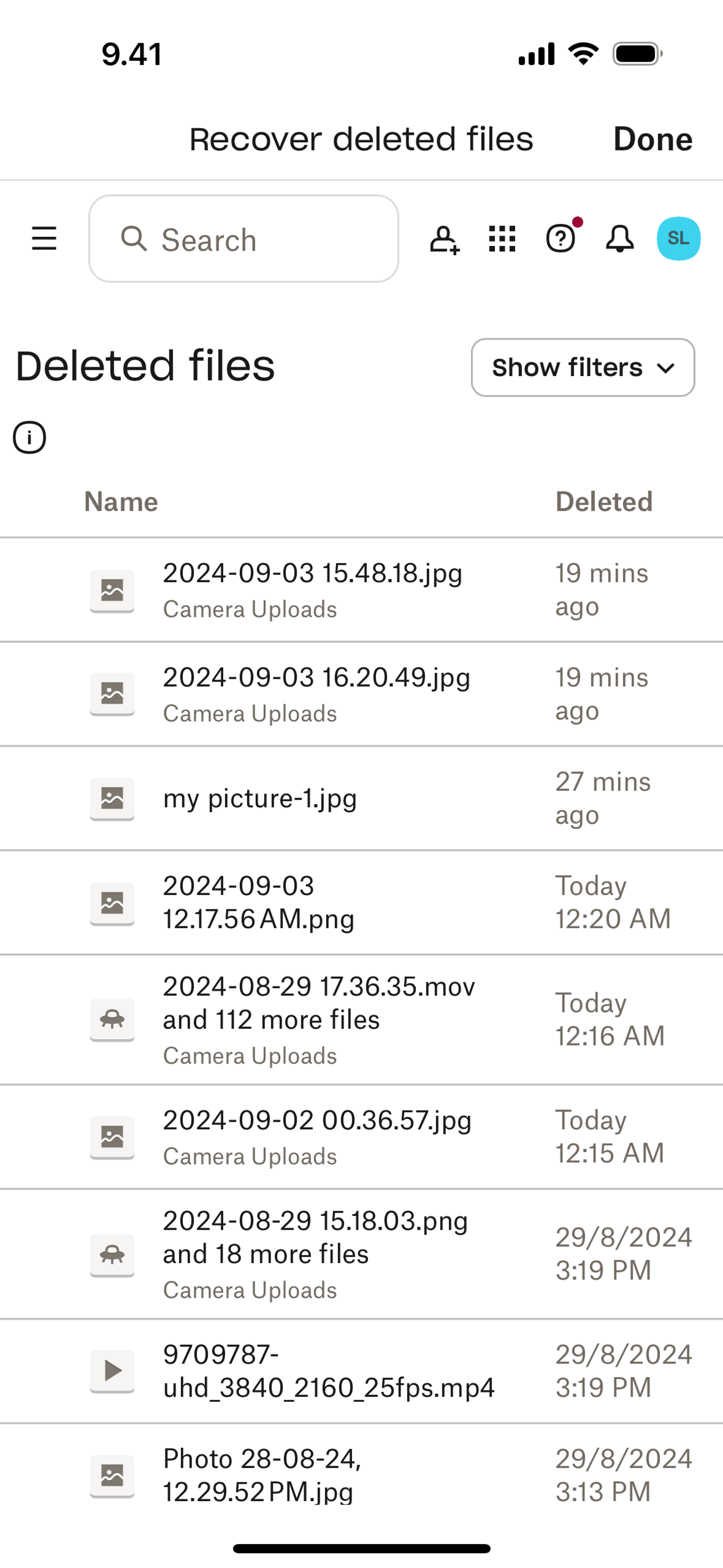 Dropbox iOS Productivity interface screenshot 22