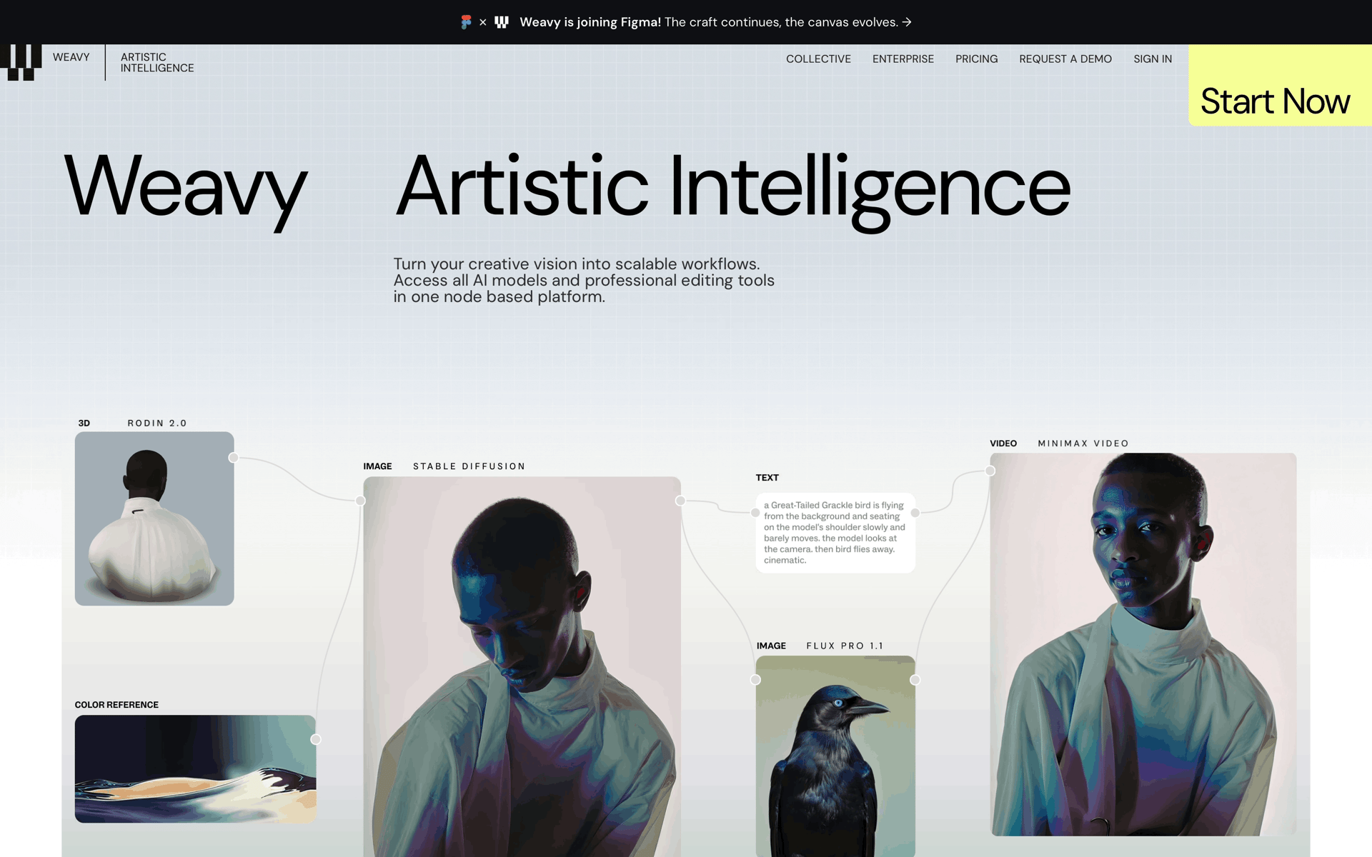 Weavy Web AI interface screenshot 1
