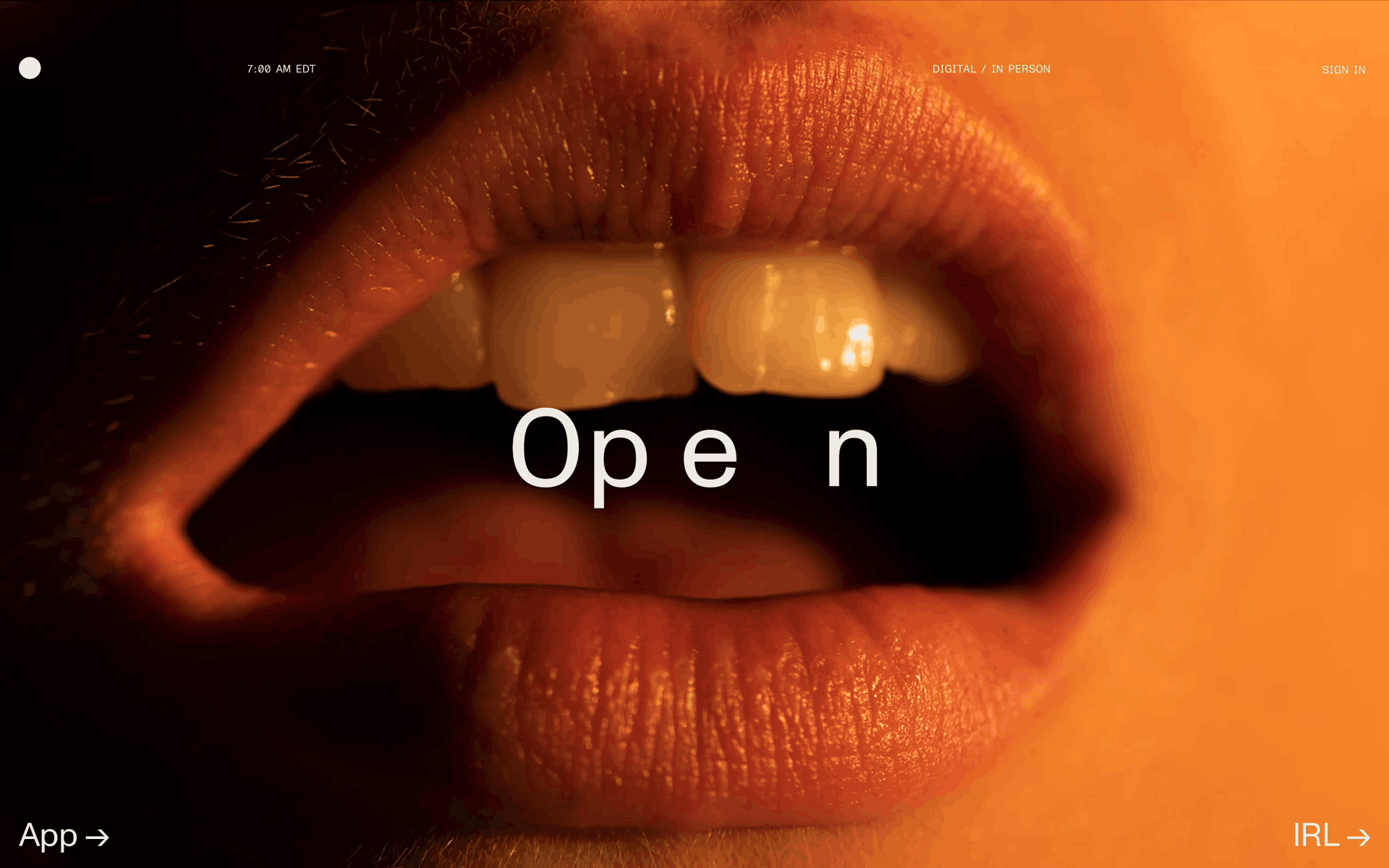 Open Web Health & Fitness interface screenshot 1