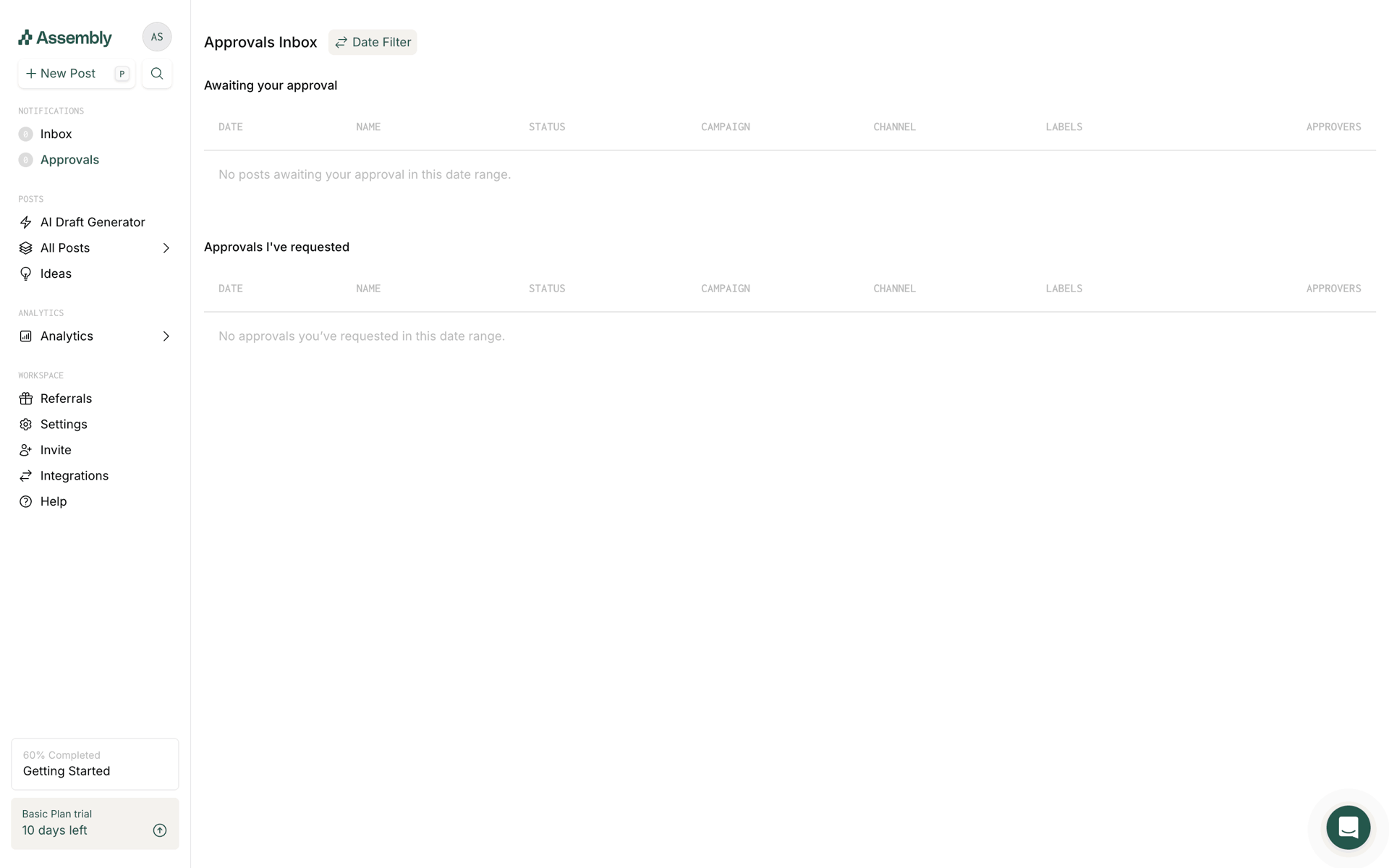 Assembly Web Productivity interface screenshot 9