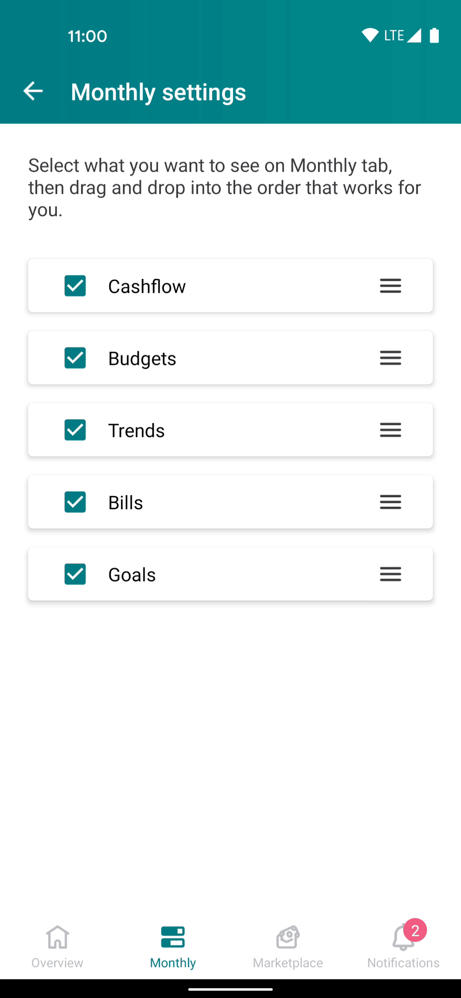 Mint Android Finance interface screenshot 9