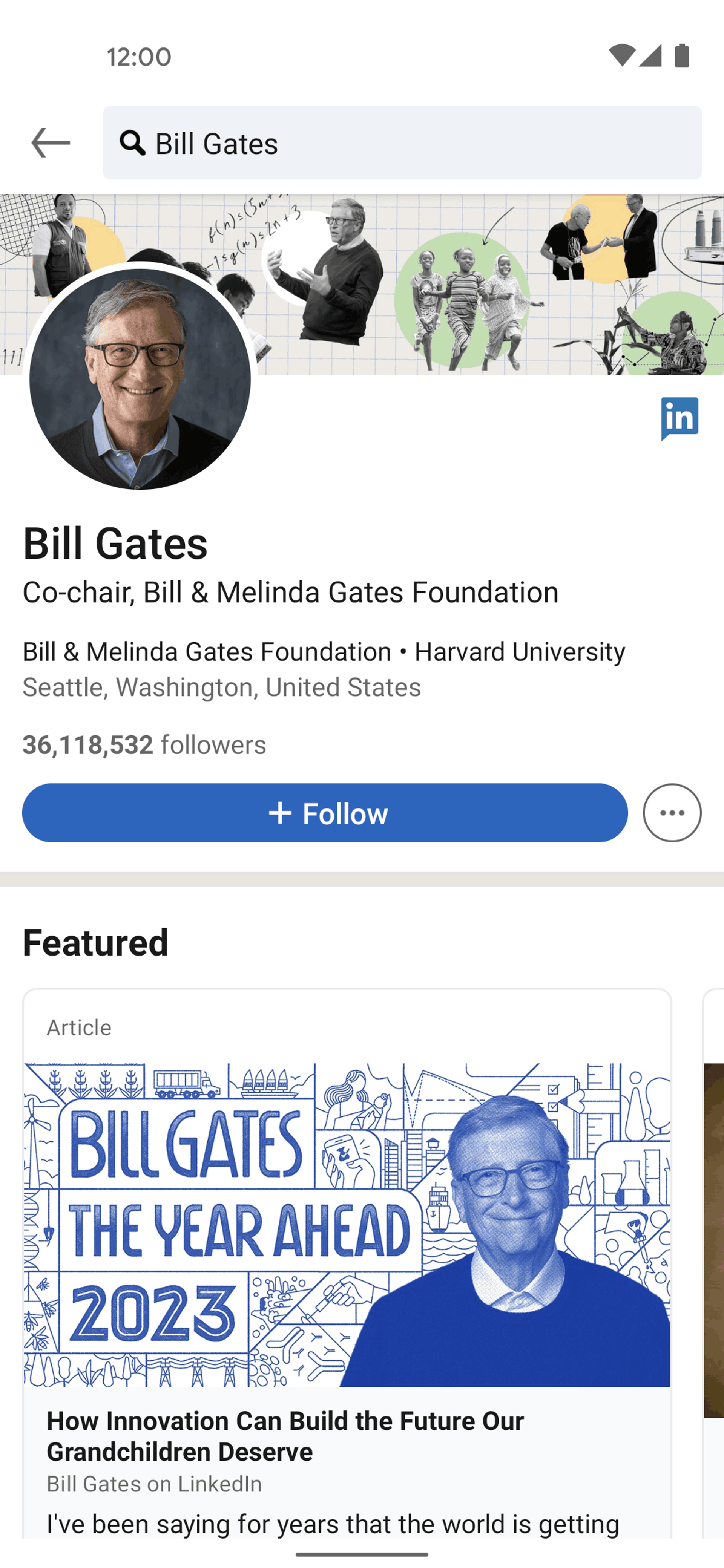 LinkedIn Android Business interface screenshot 18