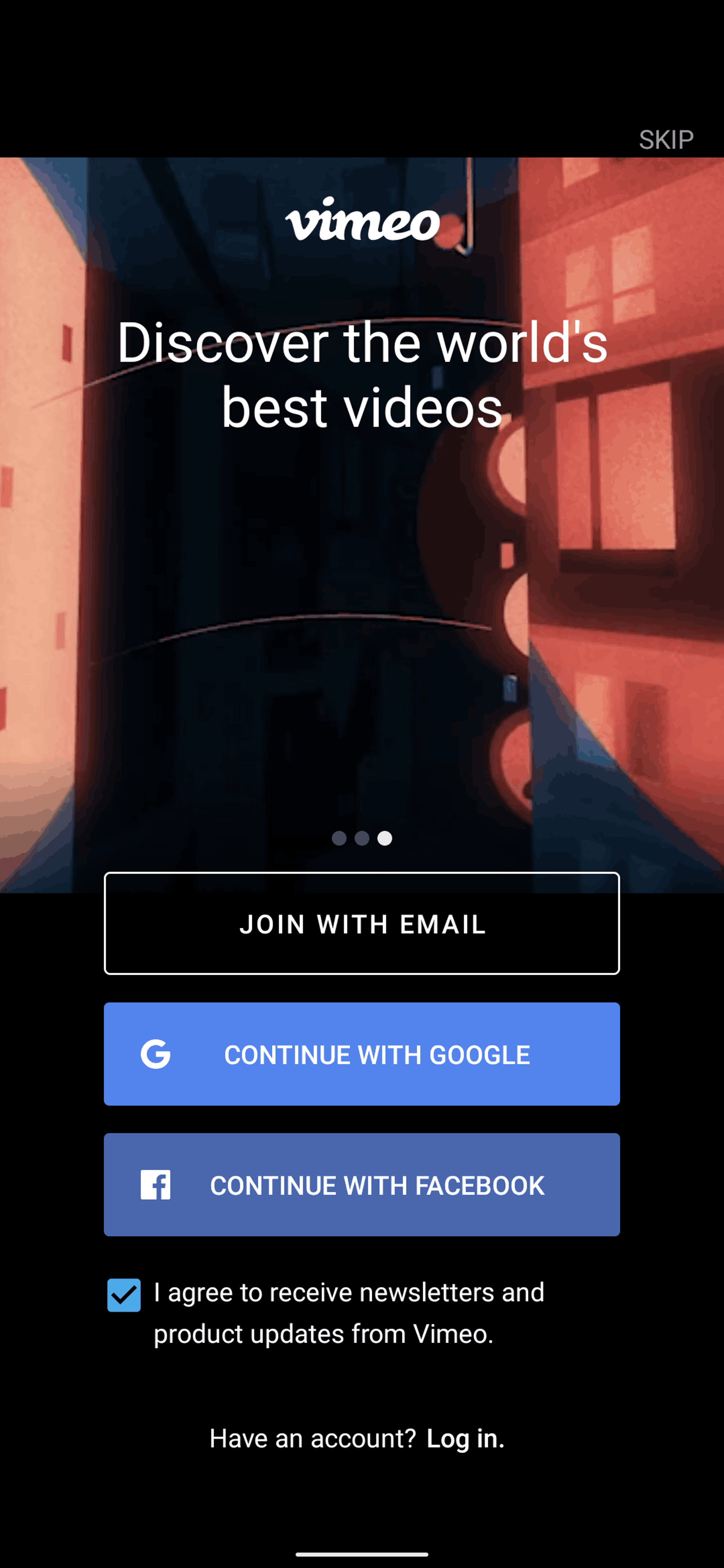 Vimeo Android Photo & Video interface screenshot 4