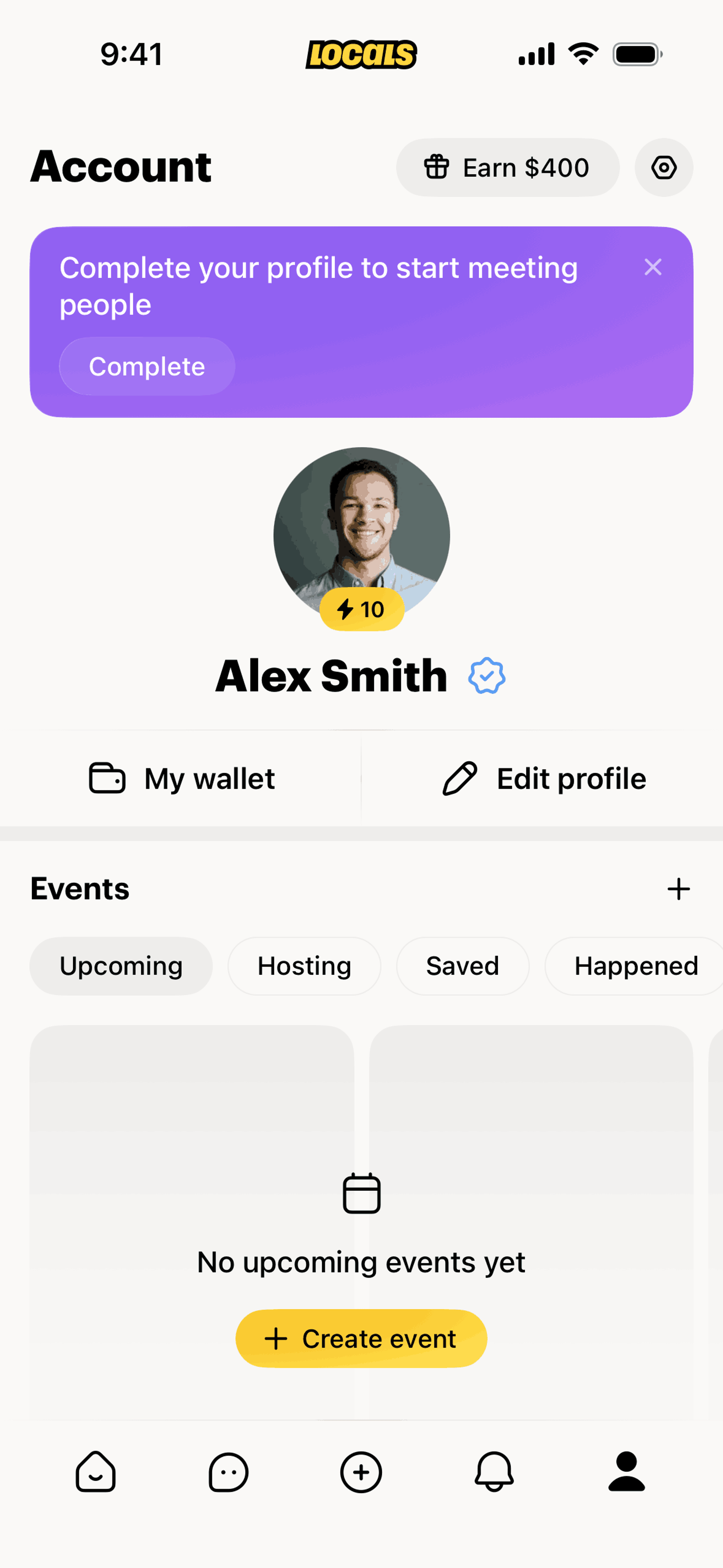 Locals iOS Social Networking interface screenshot 9