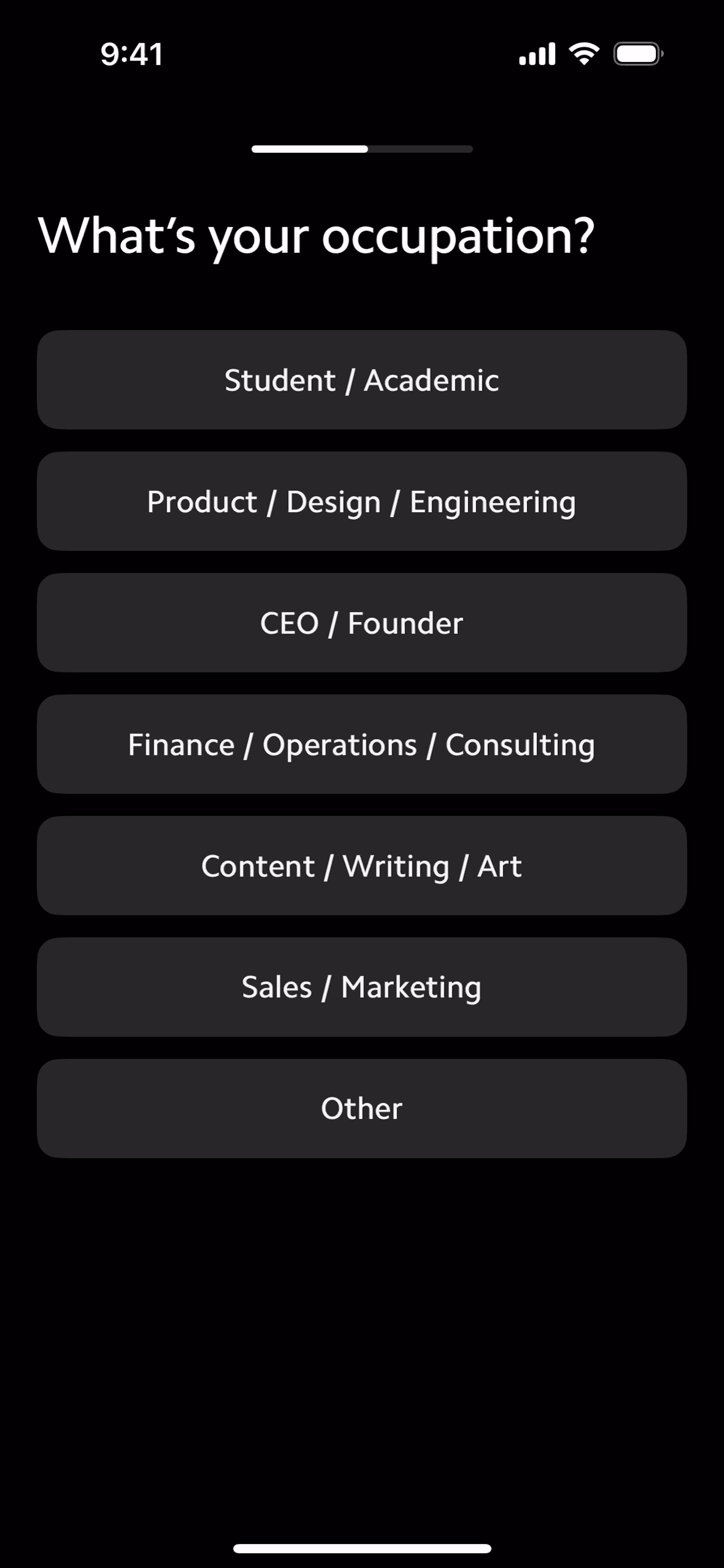 Matter iOS Reference interface screenshot 13